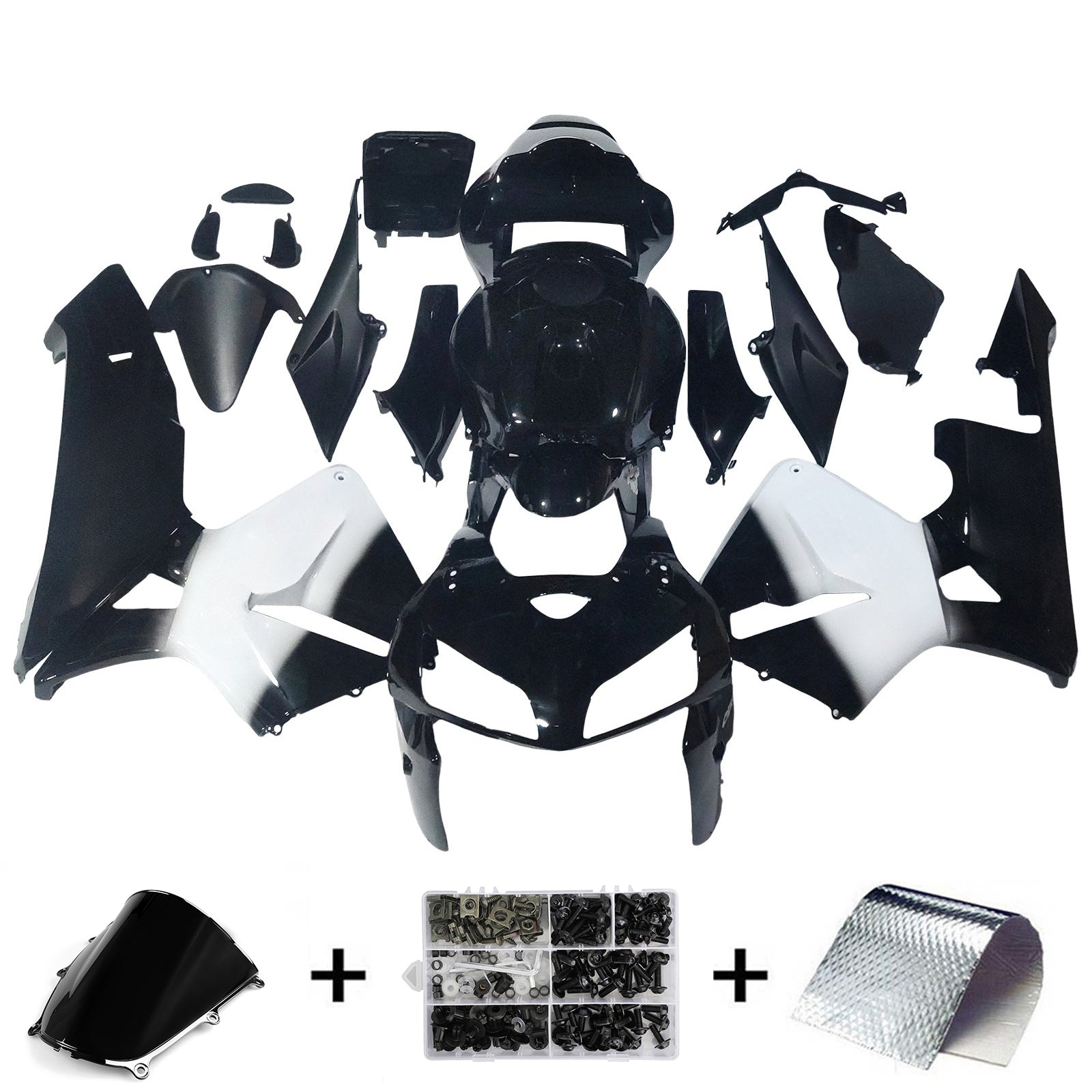 Owiewki Amotopart 2005-2006 Honda CBR 600 RR Black West Generic