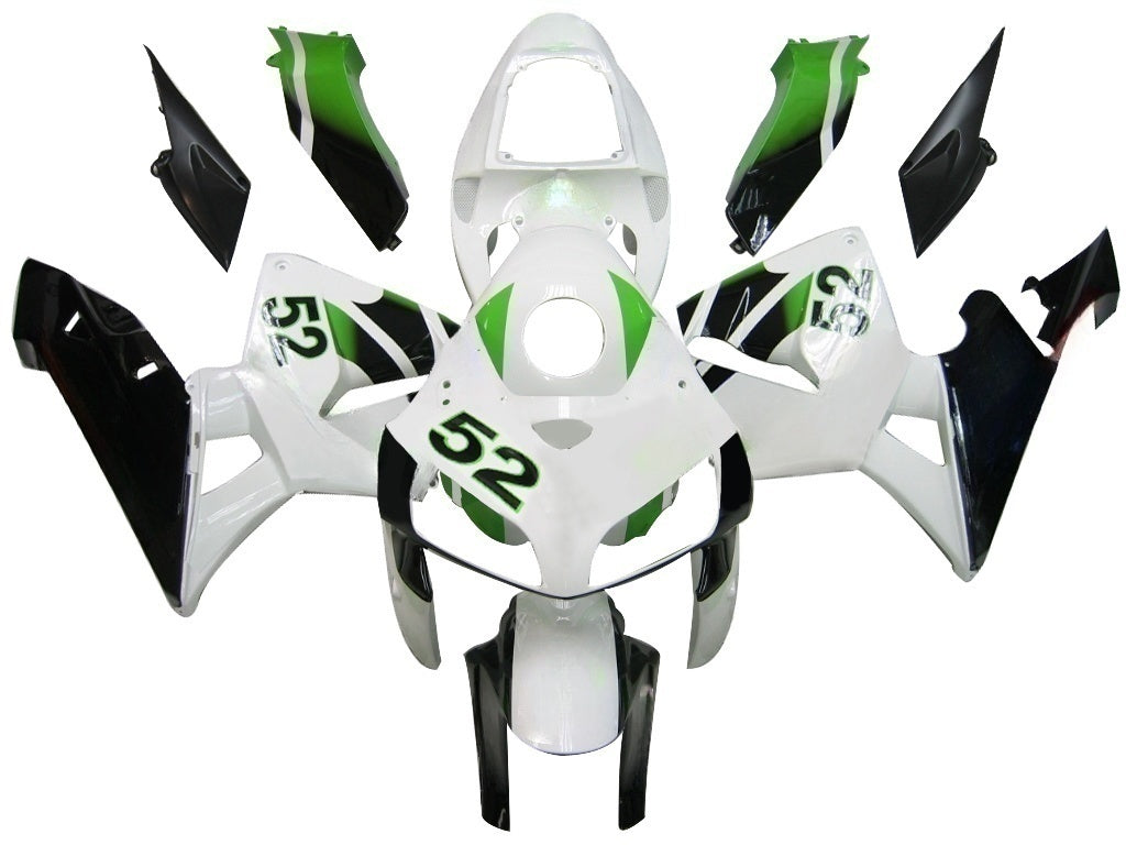 Amotopart stroomlijnkappen 2005-2006 Honda CBR 600 RR wit nr. 52 Hannspree generiek