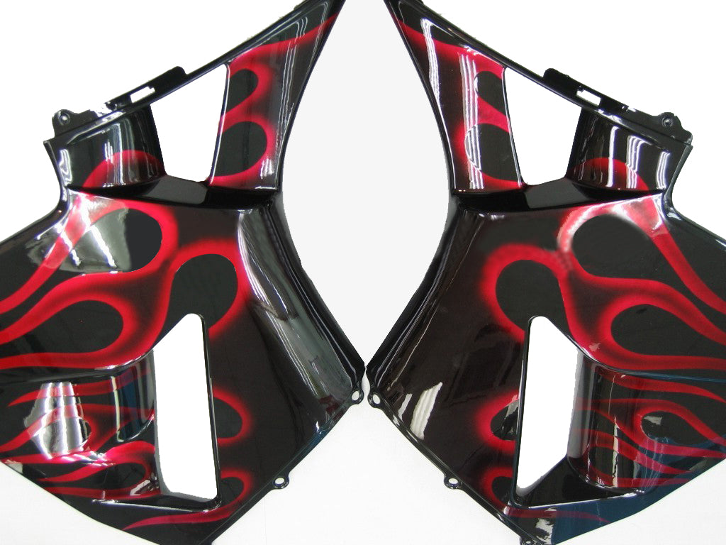 Carénages Amotopart 2005-2006 Honda CBR 600 RR Black & Red Flame CBR Generic