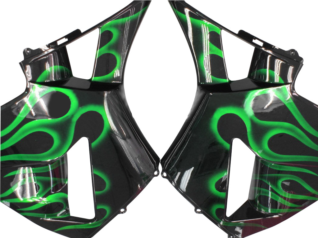 Amotopart Carene Honda CBR 600 RR Nero e Verde Fiamma (2005-2006) Generico