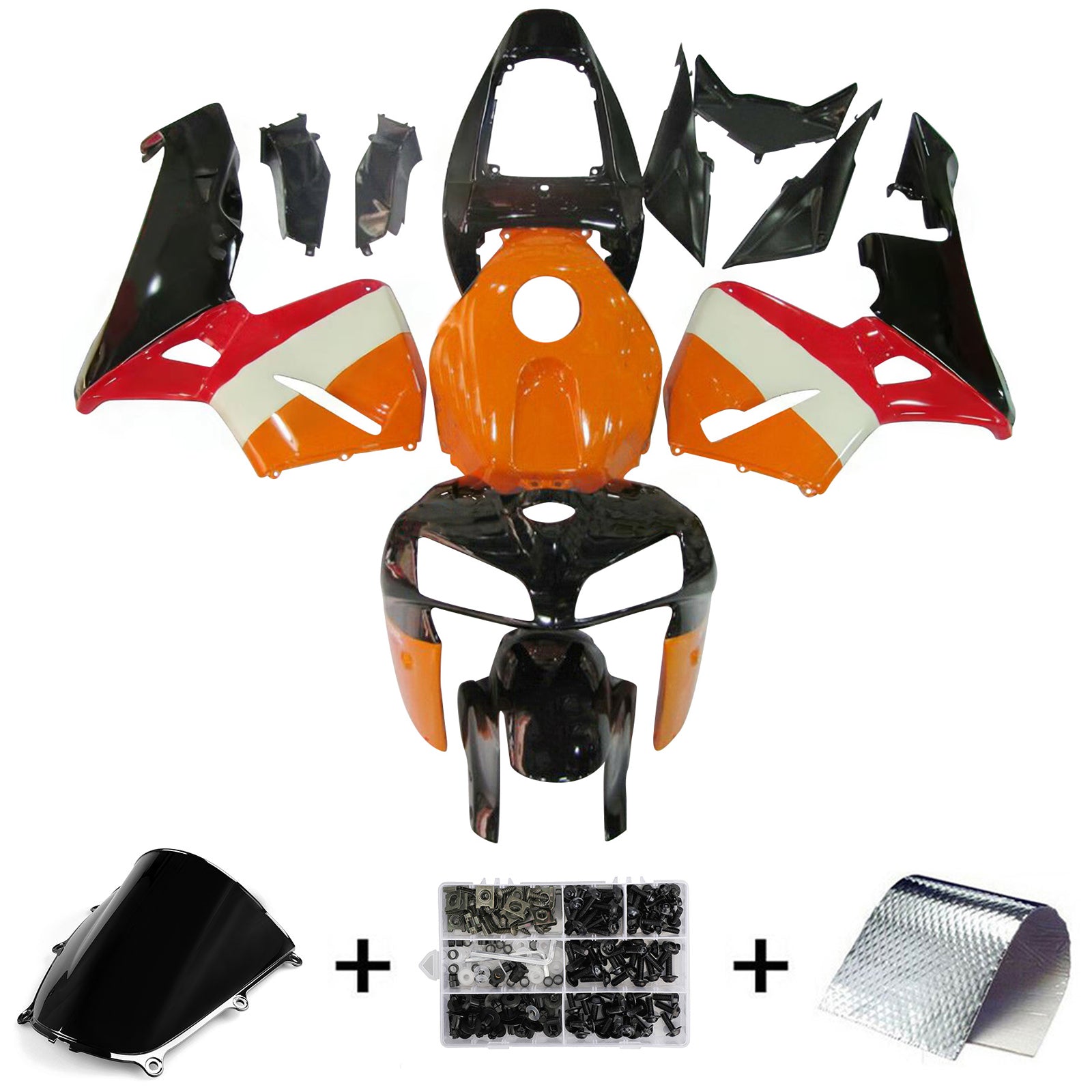 Kit de carénage Amotopart pour Honda Repsol CBR600RR CBR 600 RR F5 2005 2006 générique