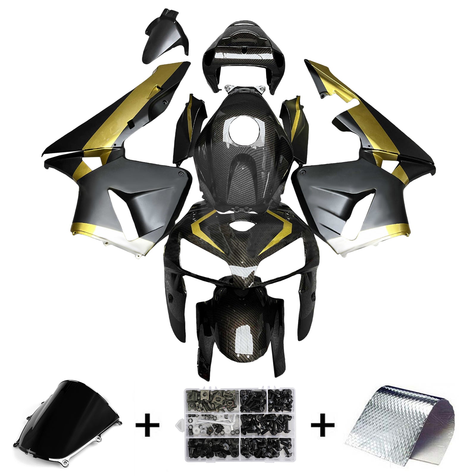 ABS Plastic Kairing Kit voor Honda CBR600R 2005-2006 F5