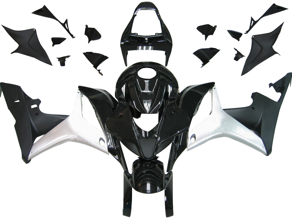 Carenados Amotopart 2007-2008 Honda CBR 600 RR Negro y Plata Honda Generic