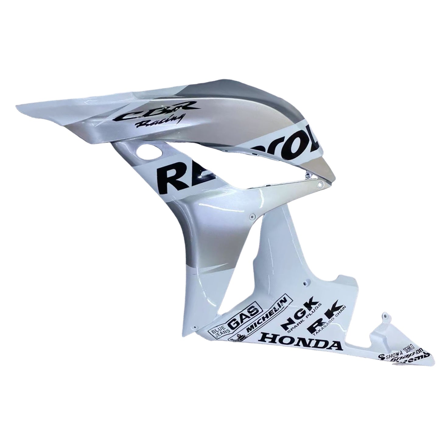 Amotopart Carénages 2007-2008 Honda CBR 600 RR SILVER ET Blanc Repsol Generic