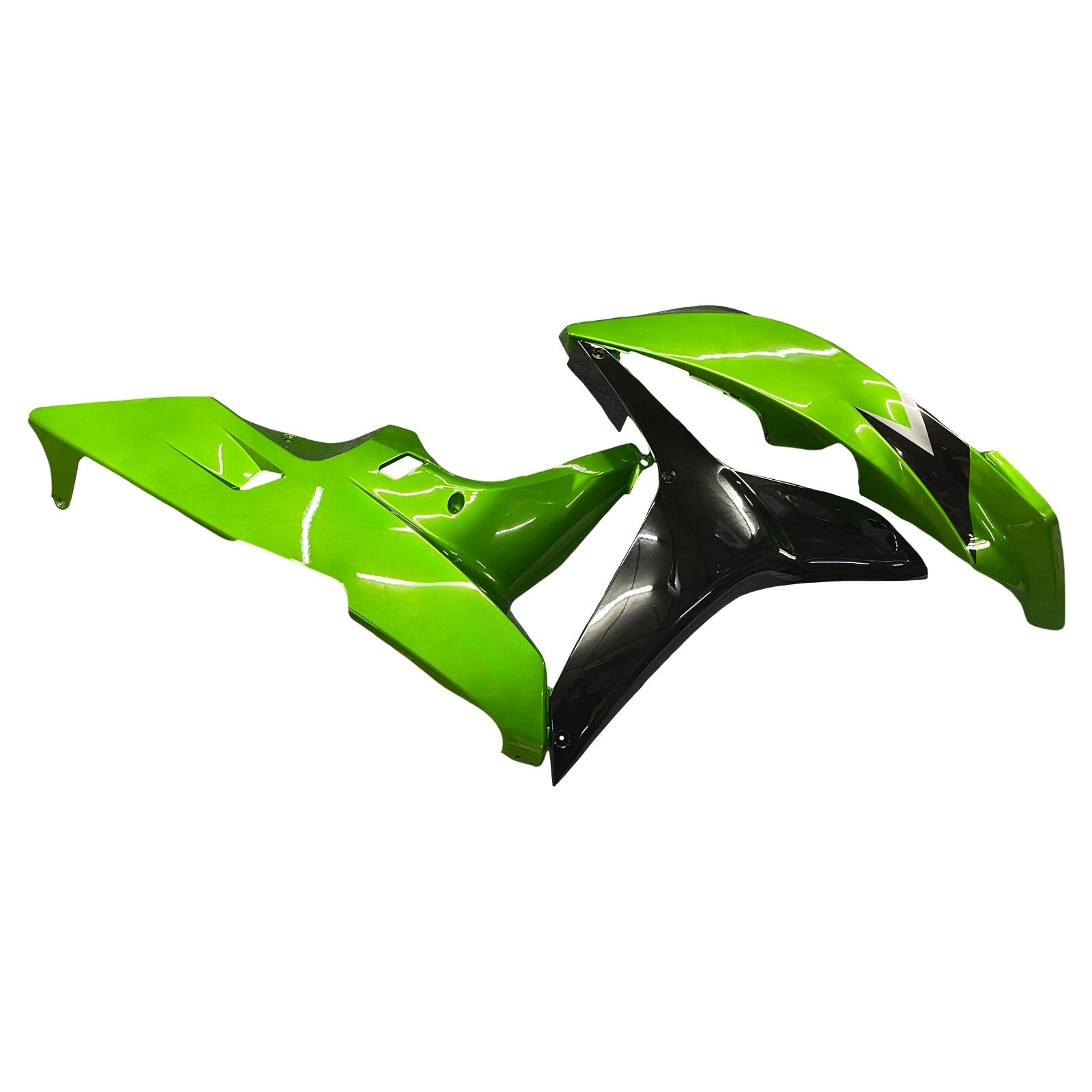 Carenados Amotopart 2007-2008 Honda CBR 600 RR Metálico Negro y Verde Honda Generic
