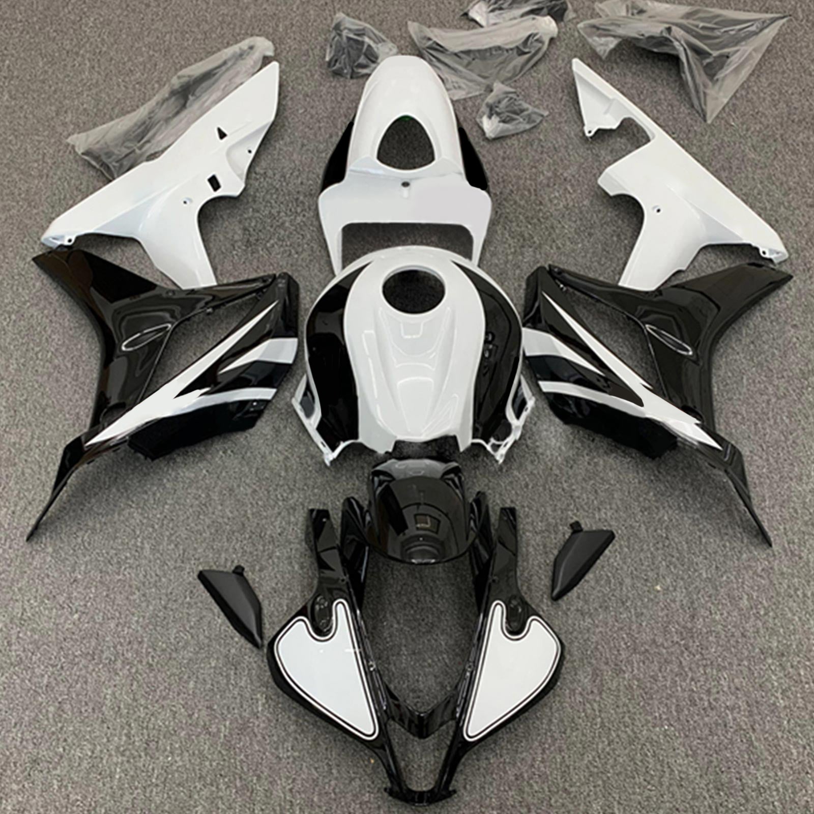 Amotopart Honda CBR600RR 2007-2008 F5 Kit Carénage Carrosserie Plastique ABS