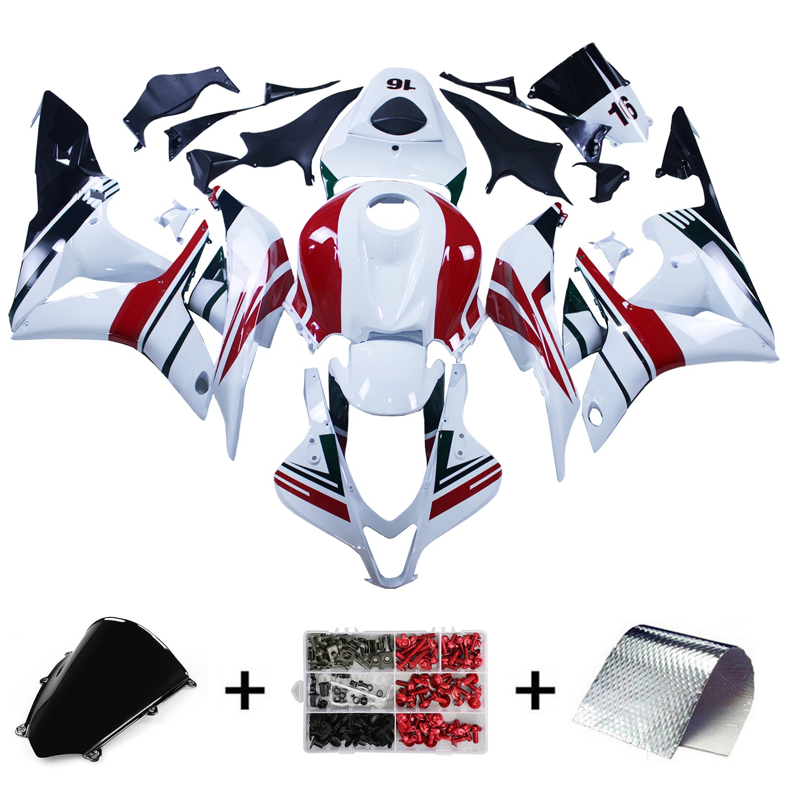 Amotopart Honda CBR600RR 2007-2008 F5 Kit de carenado de carrocería de plástico ABS