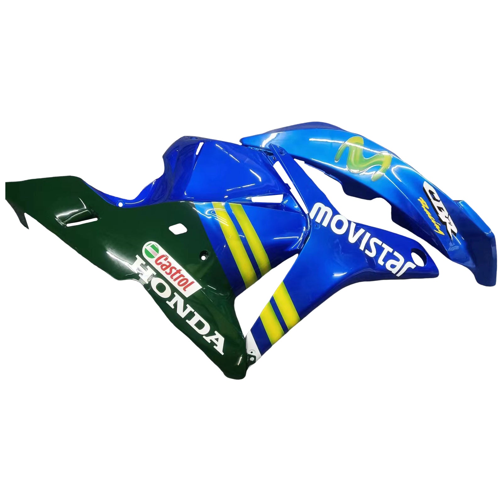 Amotopart Fairing 2009-2012 Honda CBR 600 RR Sininen ja vihreä Movistar Generic