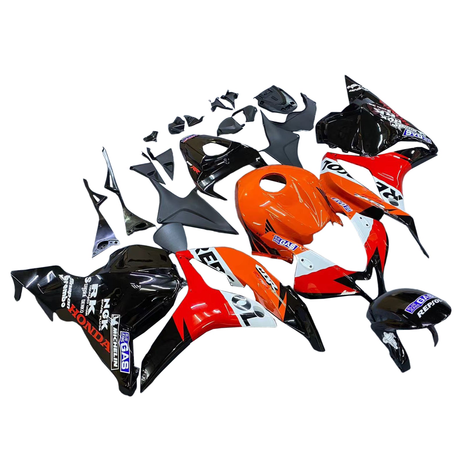 Markkinat Amotopart 2009-2012 Honda CBR 600 RR Noir & Orange Repsol Generic