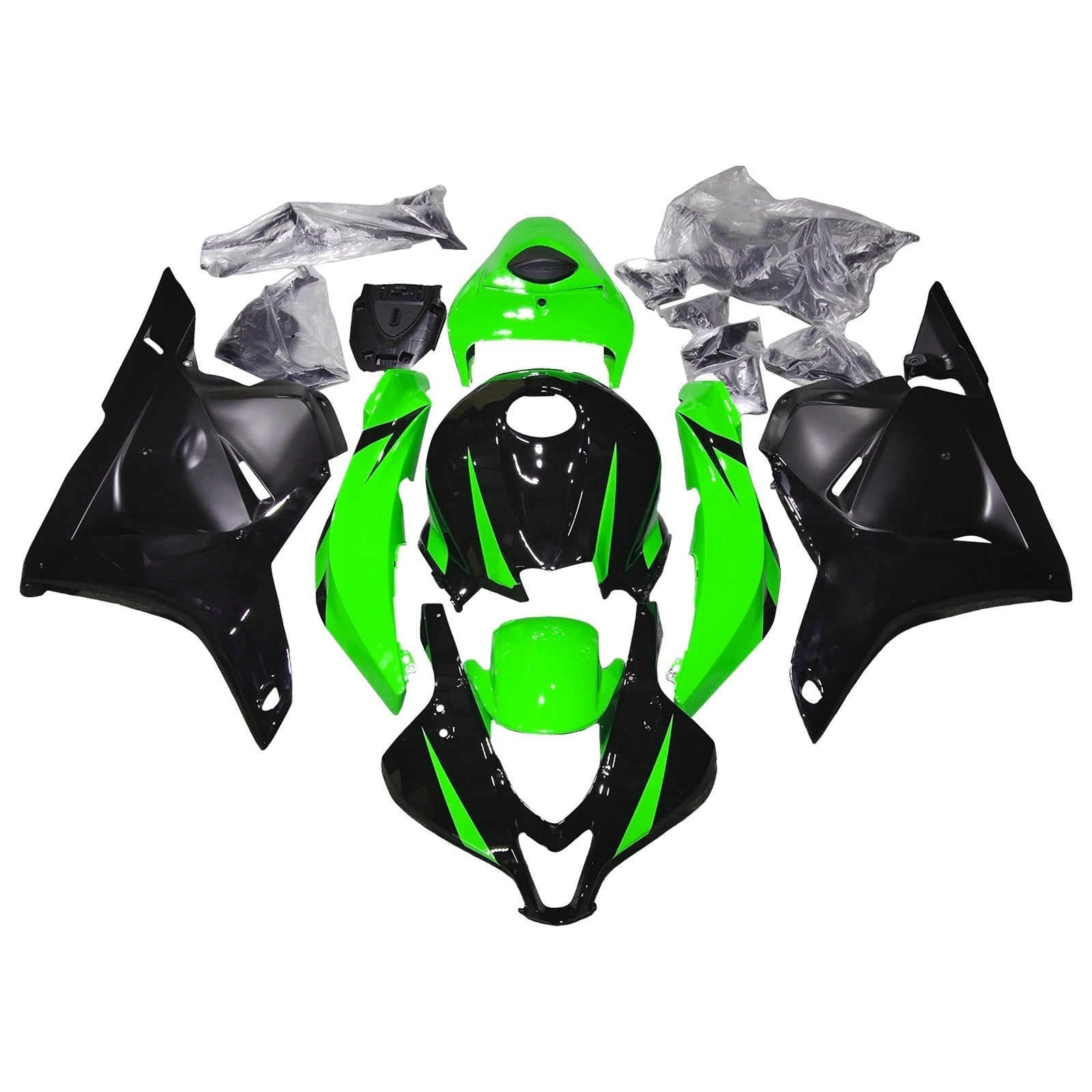 Carénages Amotopart 2009-2012 Honda CBR 600 RR Vert & Noir CBR Generic
