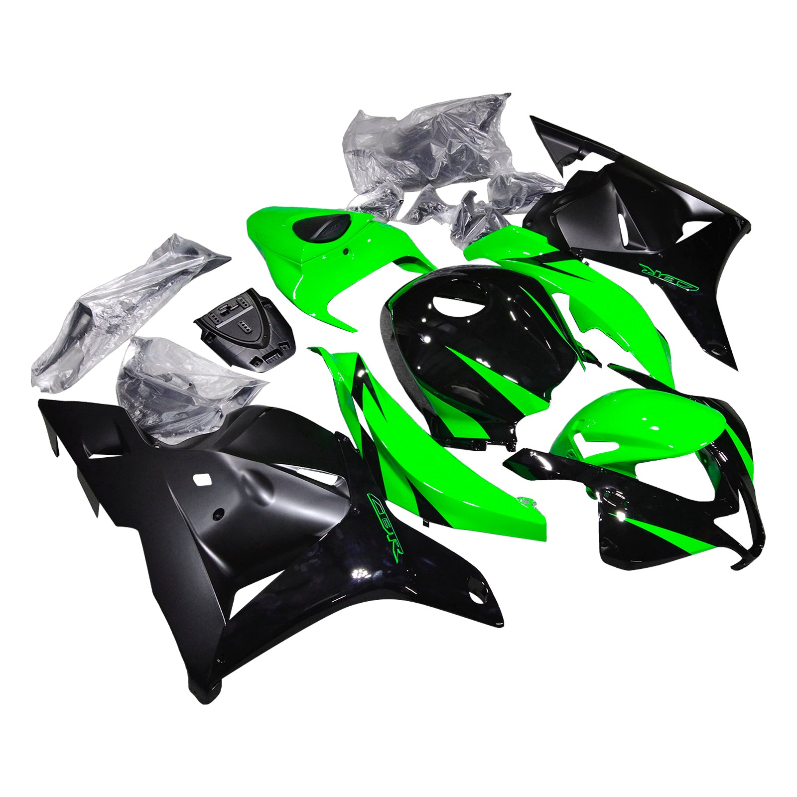 Amotopartin suojat 2009-2012 Honda CBR 600 RR Vihreä & Musta CBR Generic