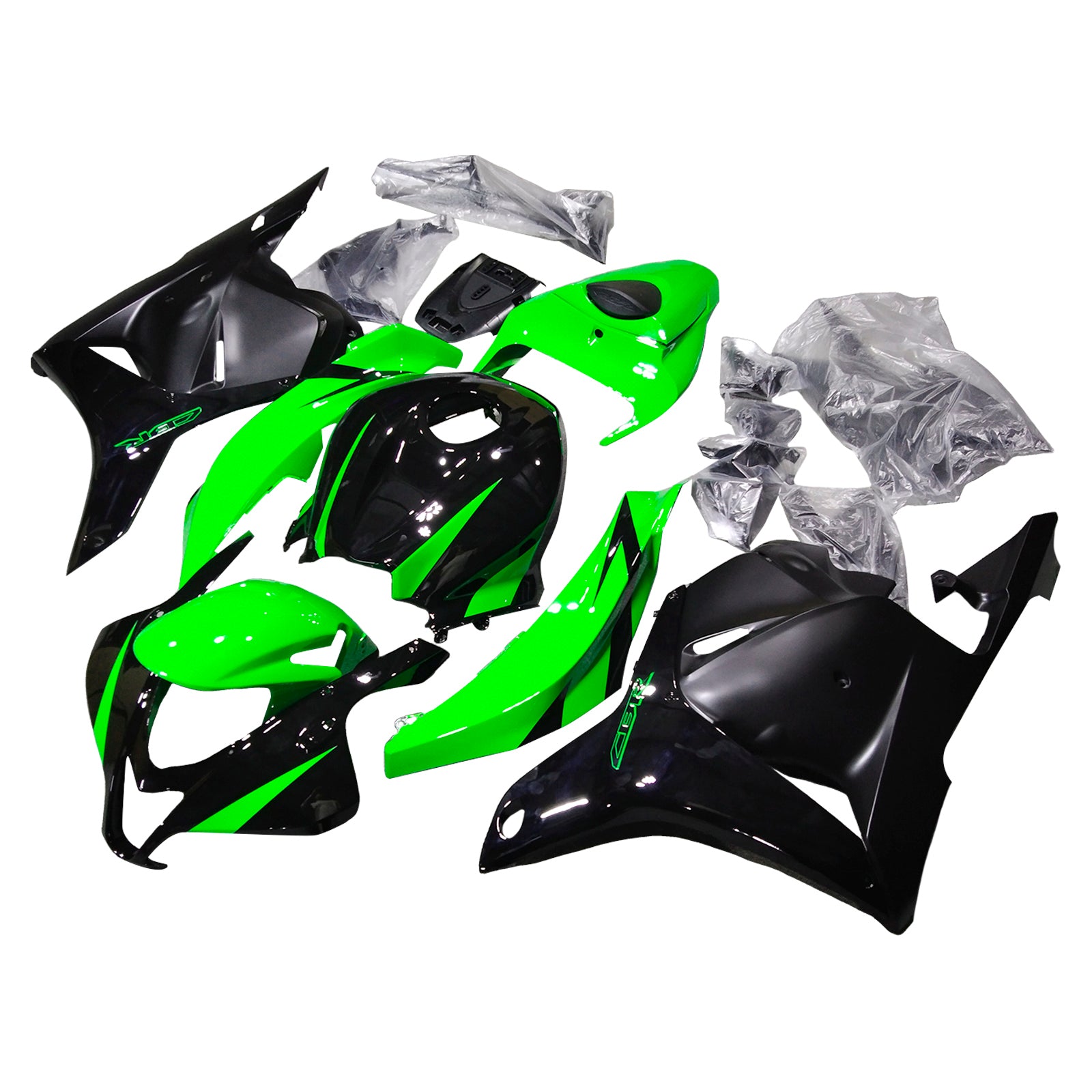 Amotopartin suojat 2009-2012 Honda CBR 600 RR Vihreä & Musta CBR Generic