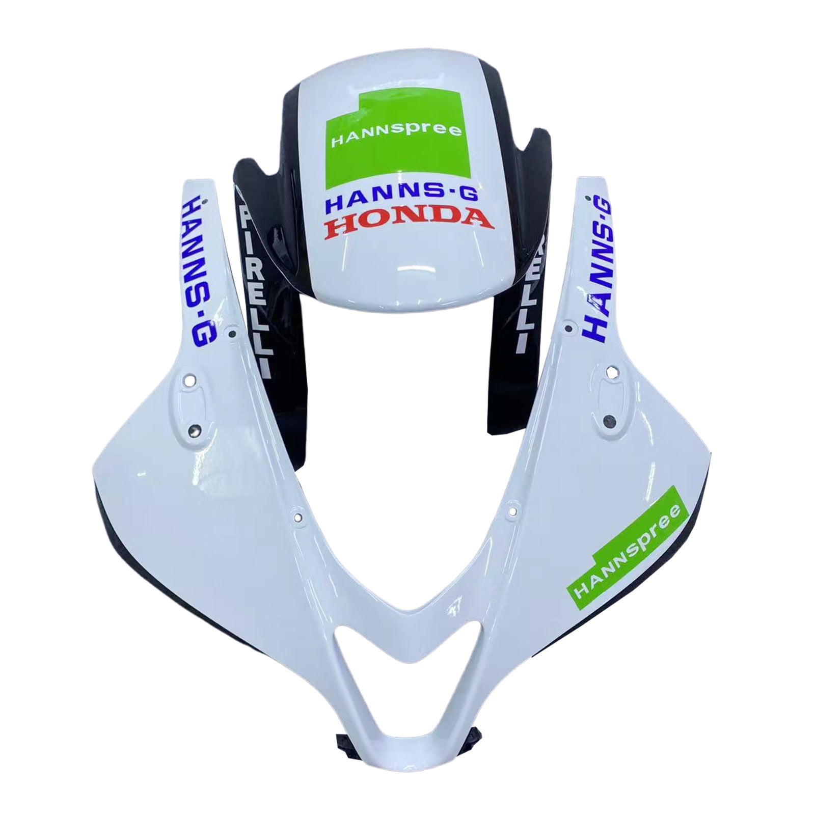 Amotopart Fairing 2009-2012 Honda CBR 600 RR valkoinen ja musta Hannspree Generic