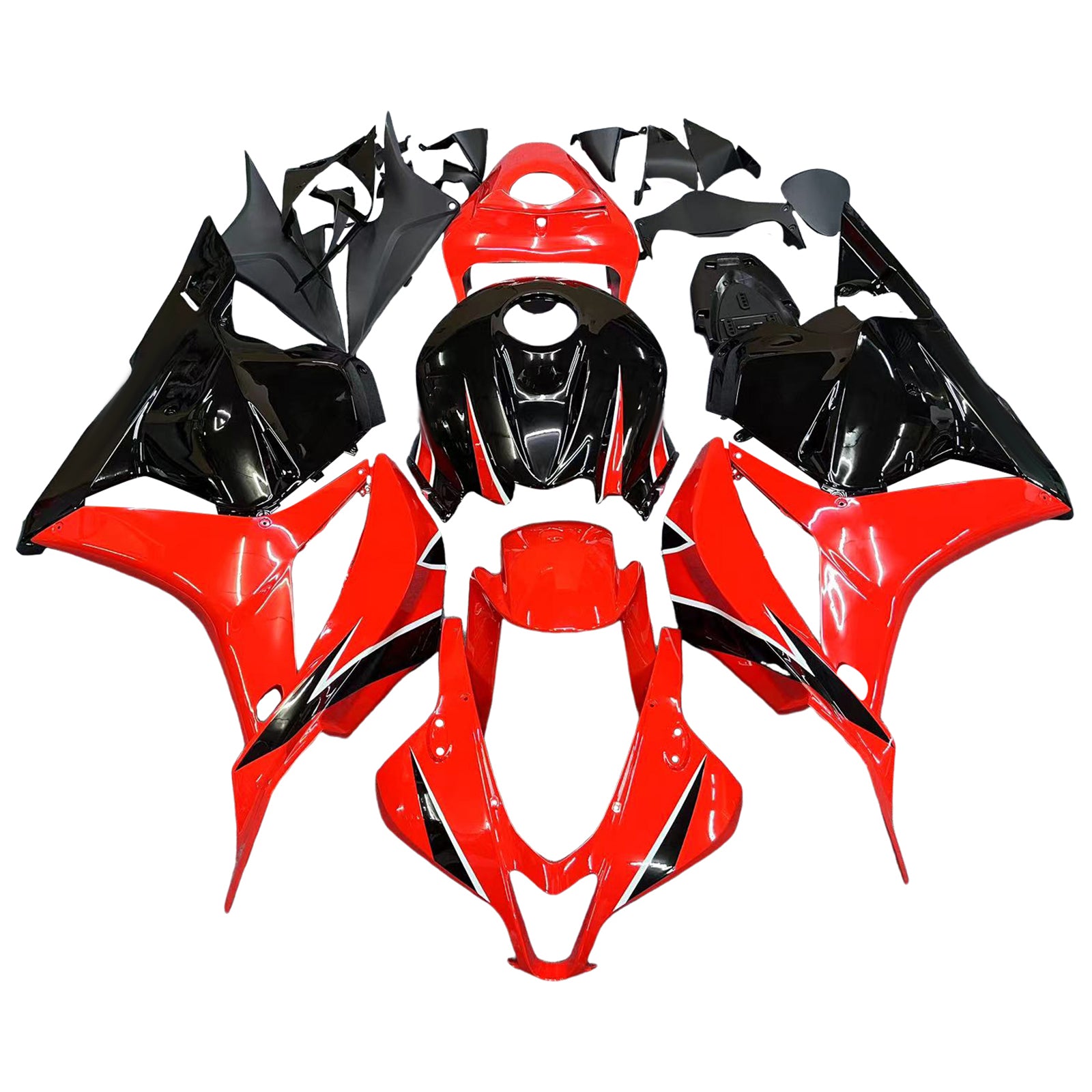 Amotopart Carénages 2009-2012 Honda CBR 600 RR ROUGE et noir Honda CBR generic