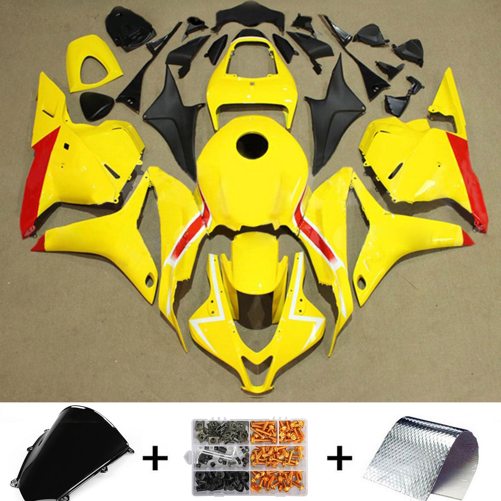 Amotopart Honda CBR600RR 2009-2012 F5 Kit de carenado de carrocería de plástico ABS