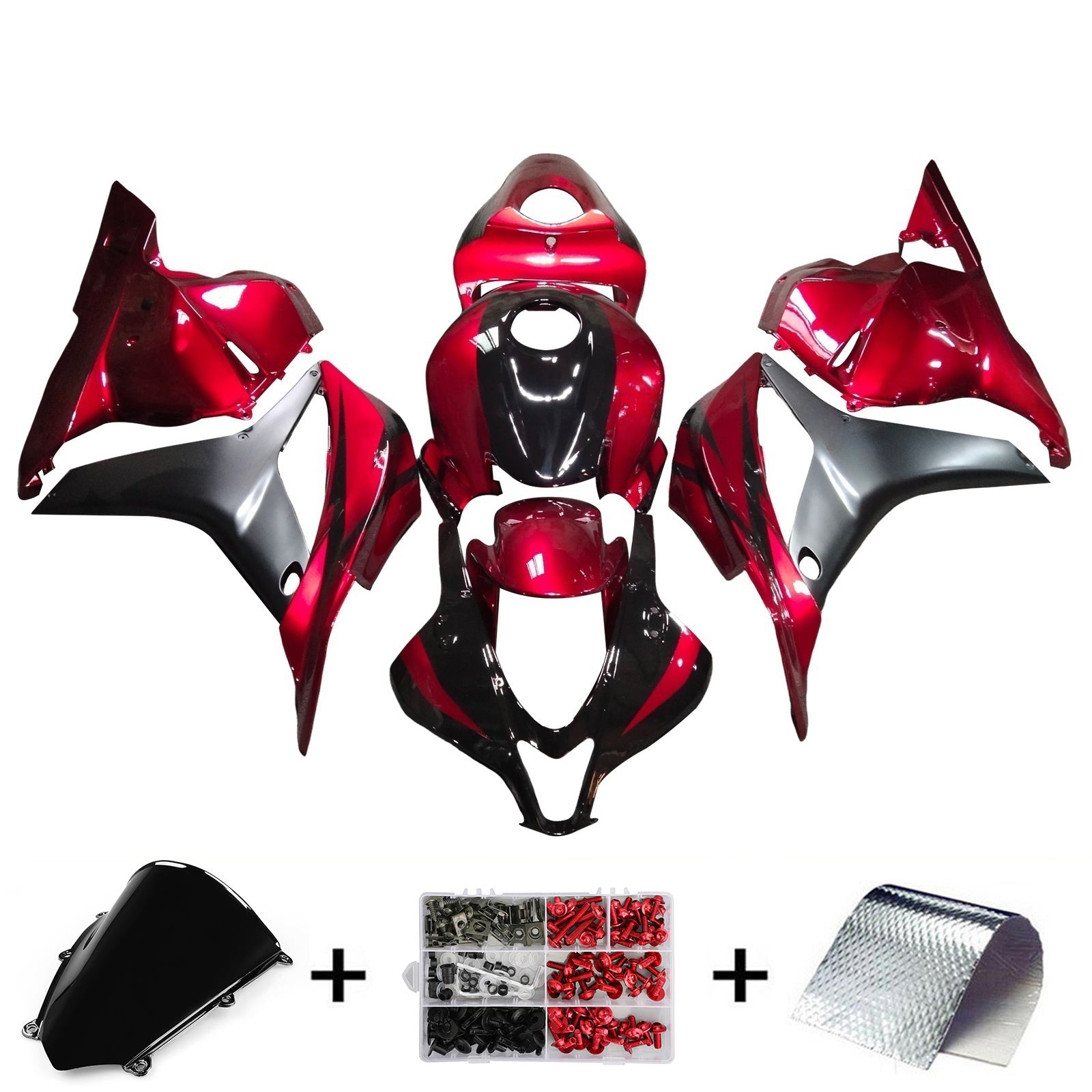 Amotopart Honda CBR600RR 2009-2012 F5 Kit Carrosserie plastični abs