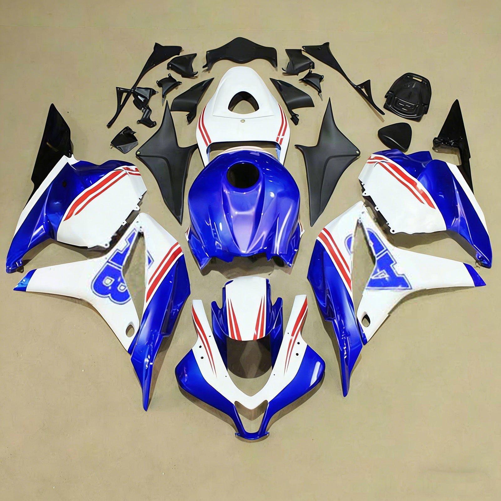 Amotopart Honda CBR600RR 2009-2012 F5 Kit Carénage Carrosserie Plastique ABS
