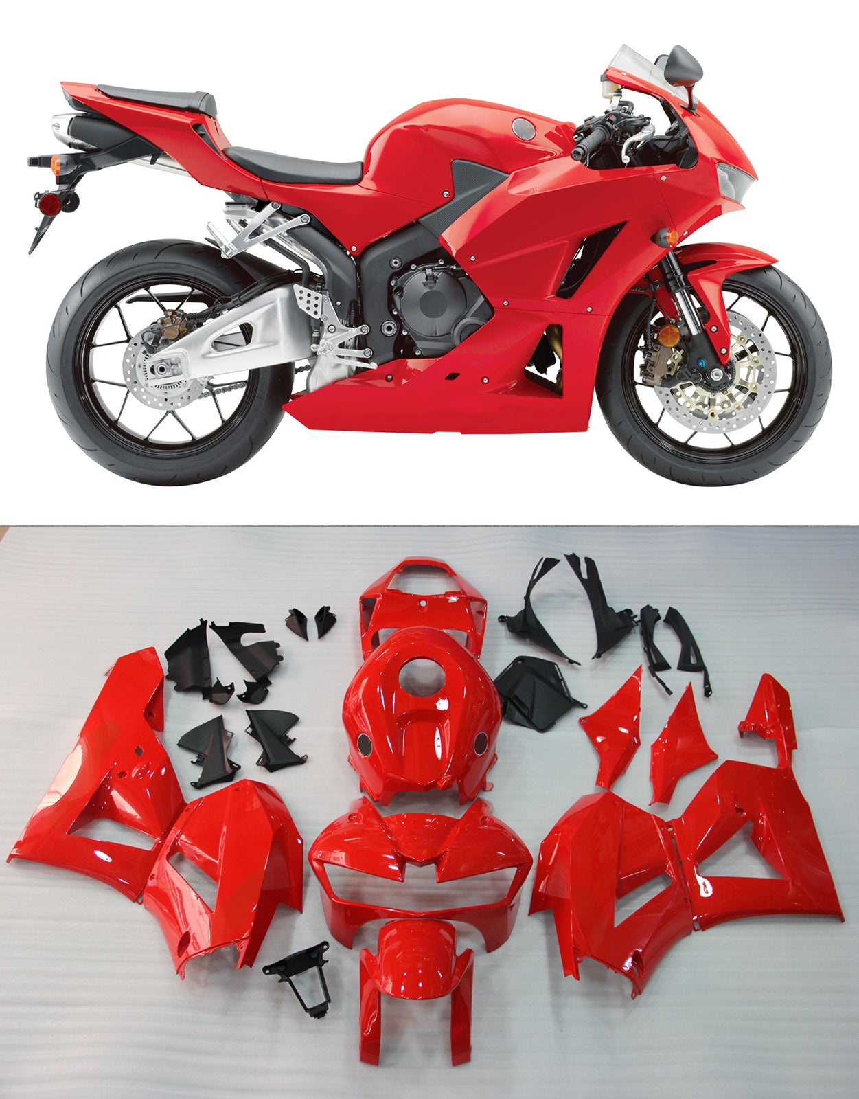 Owiewki Amotopart 2013-2023 Honda CBR600RR Red CBR Generic