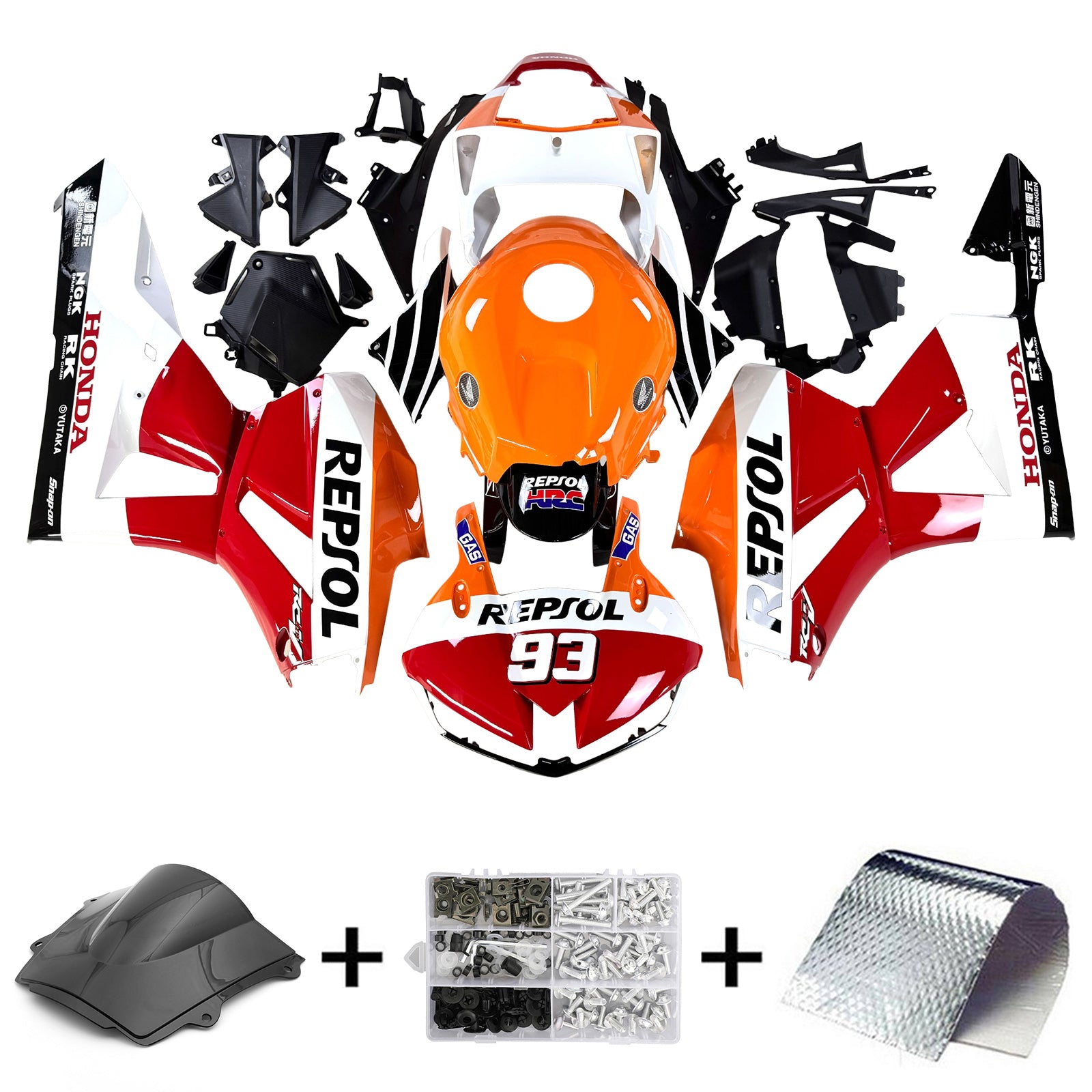 Kit de carenado de inyección, carrocería de plástico ABS para Honda CBR600RD 2013-2023 F5
