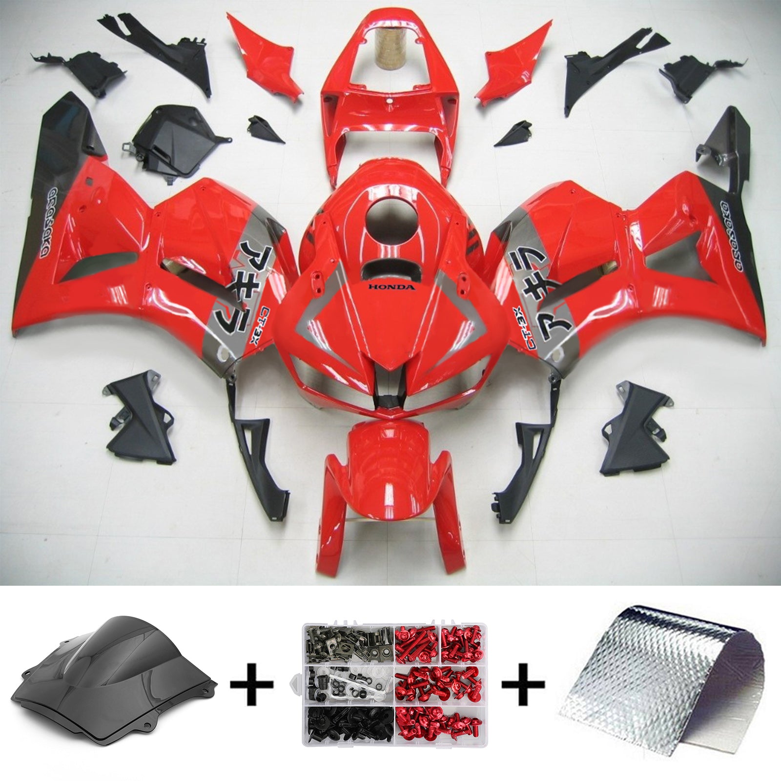Injectie kuipkit, ABS Plastic carrosserie voor Honda CBR600rd 2013-2023 F5