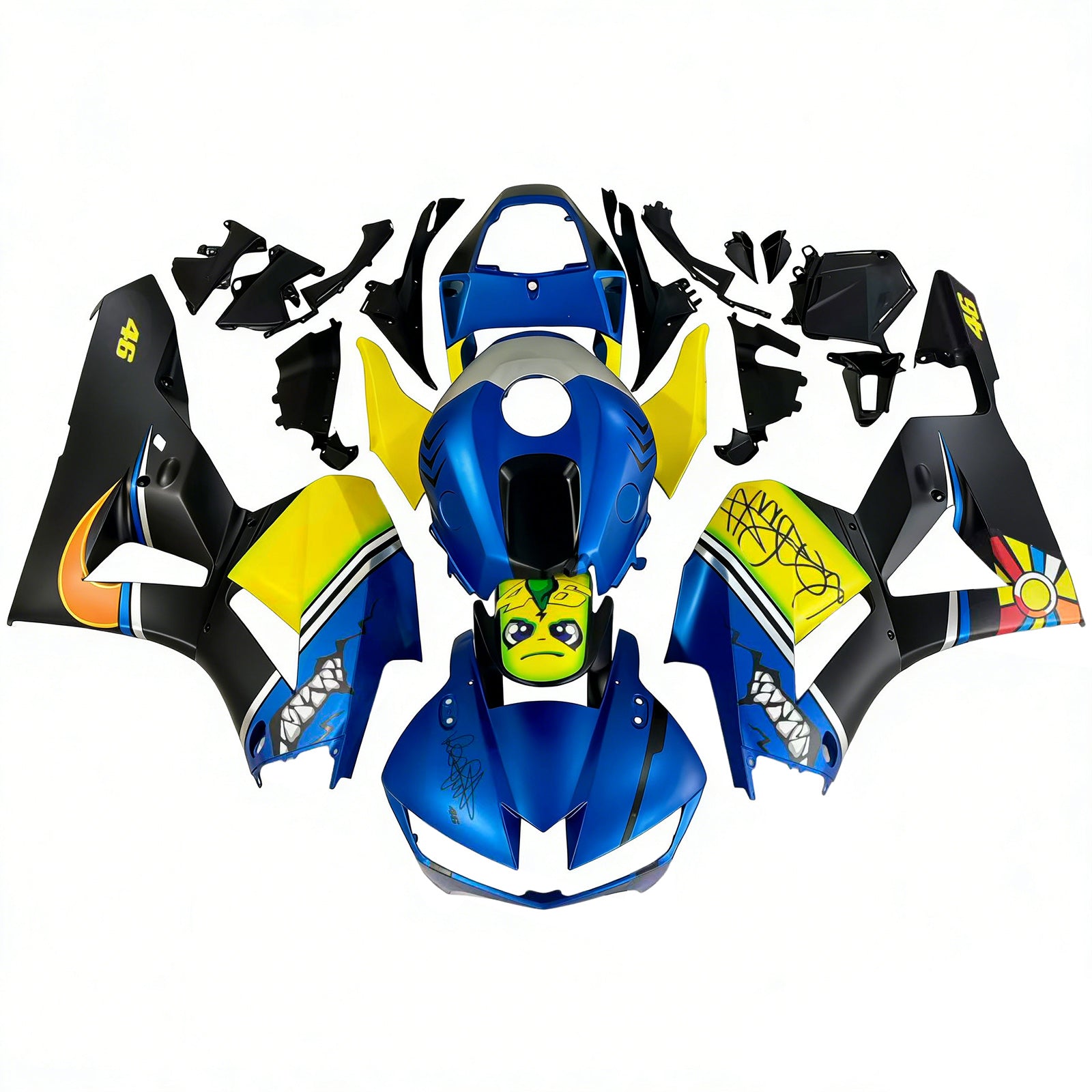 Amotopart Honda CBR600RR 2013-2023 F5 Kit carenatura carrozzeria in plastica ABS