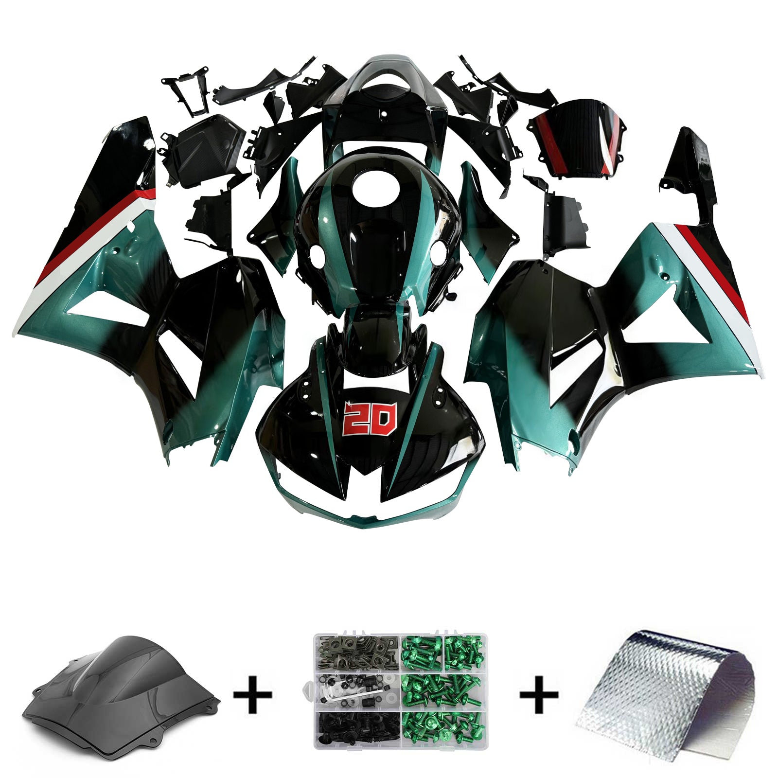 Amotopart Honda CBR600RR 2013-2023 F5 Plastikowy zestaw owiewek nadwozia ABS