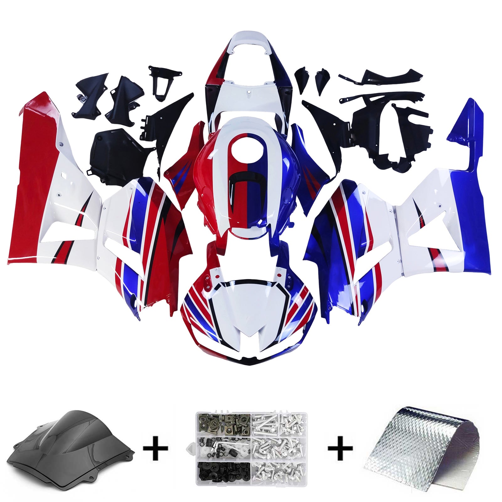 Amotopart Honda CBR600RR 2013-2023 F5 Kit Carénage Carrosserie Plastique ABS