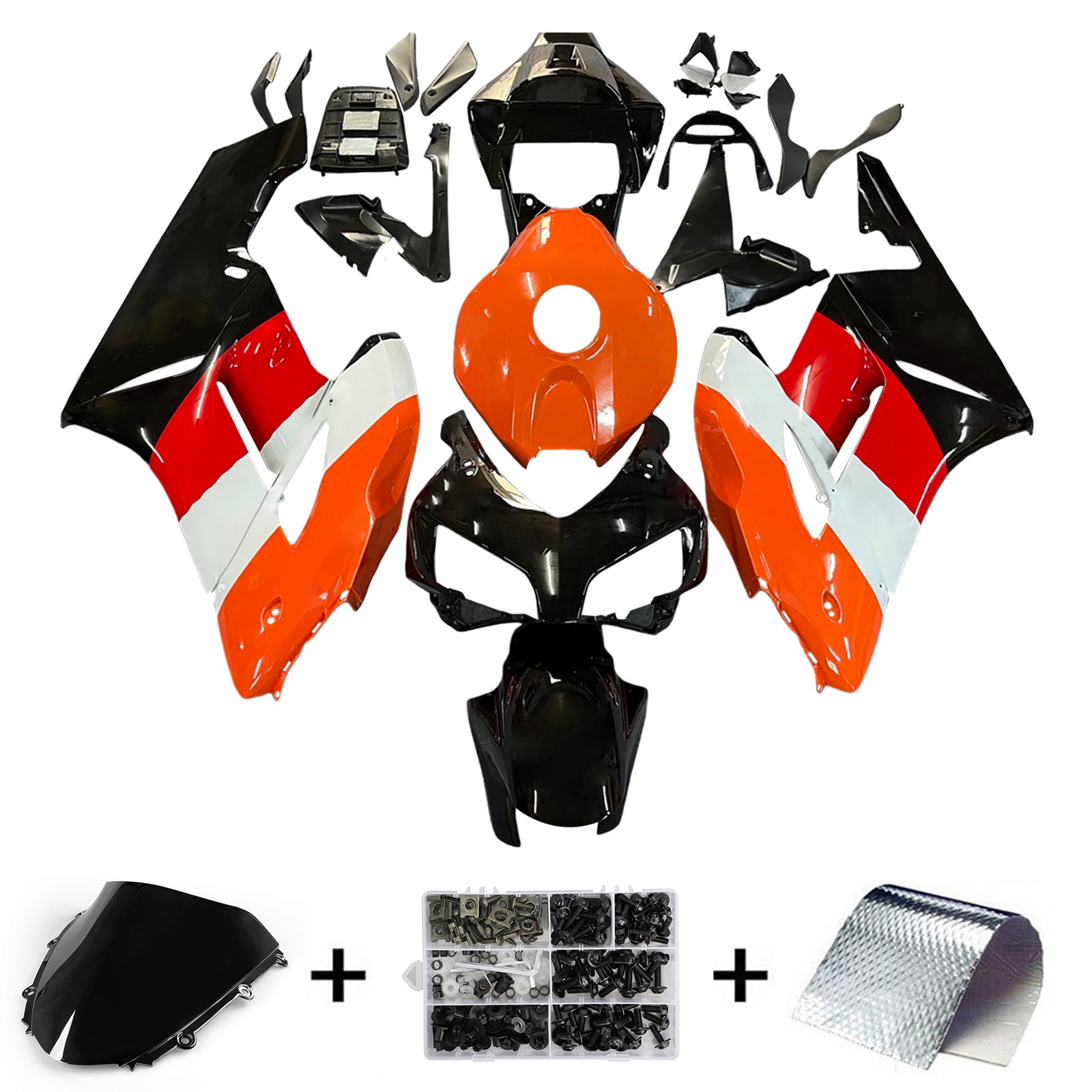 Mercati Amotopart 2004-2005 HONDA CBR 1000 RR Noir Orange Repsol Generico