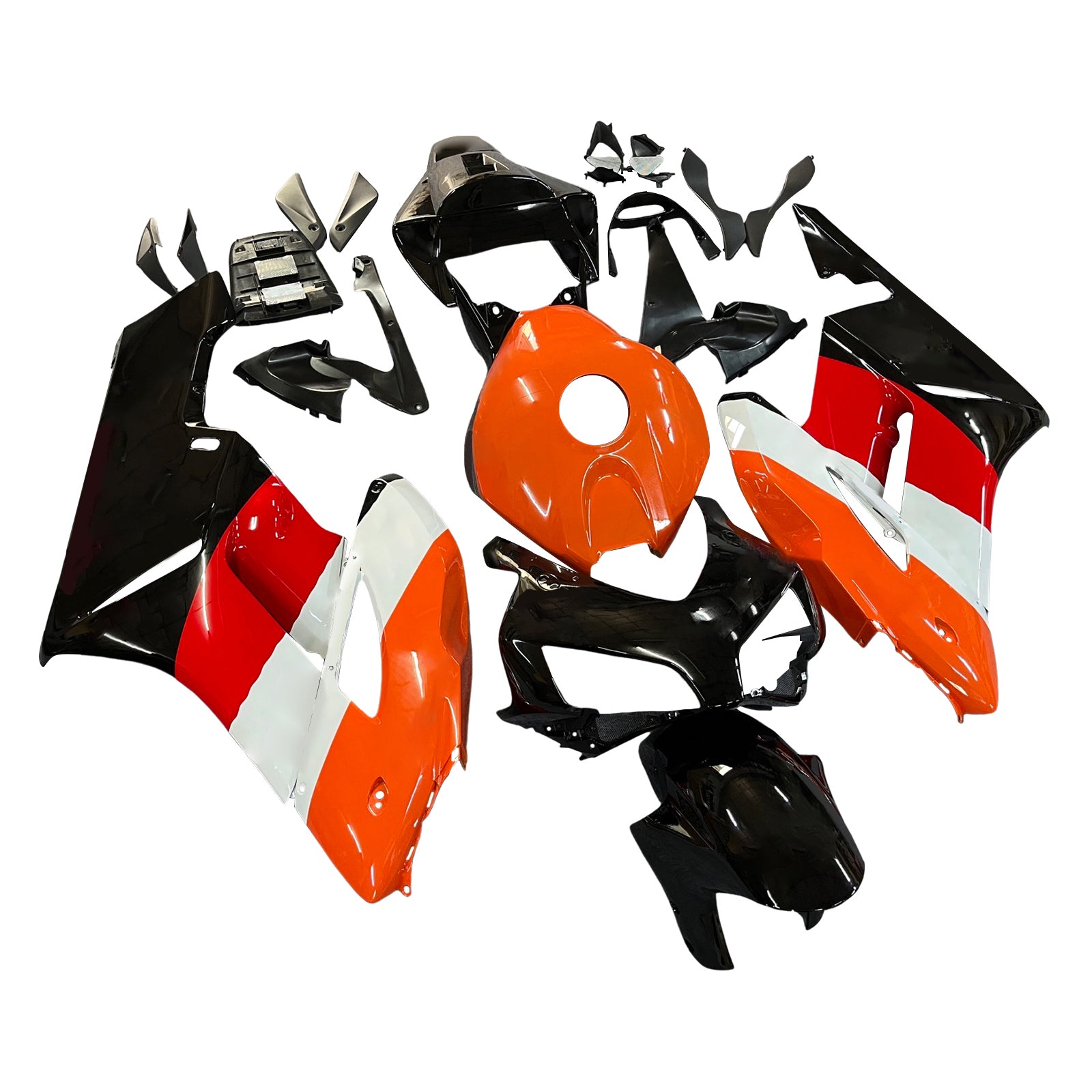Carénages Amotopart 2004-2005 Honda CBR 1000 RR Noir Orange Repsol Generic