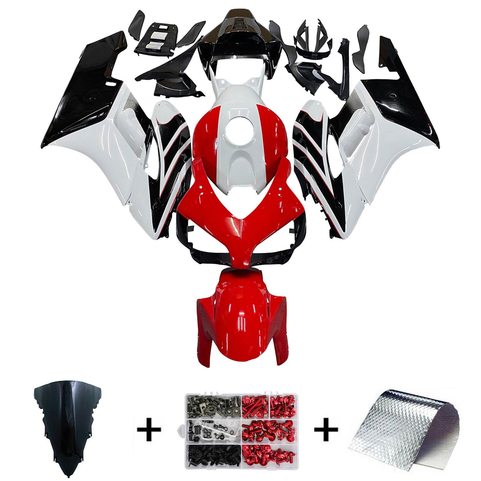 Carénages Amotopart 2004-2005 Honda CBR 1000 RR Blanc Rouge Noir CBR Generic