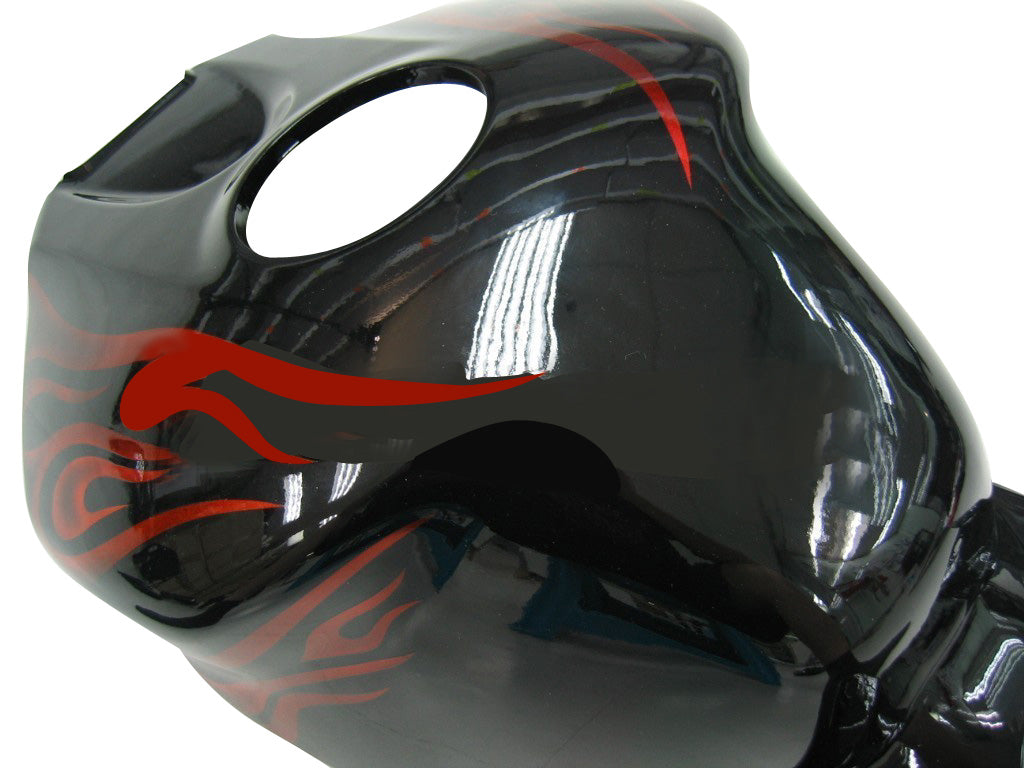 Carénages Amotopart 2004-2005 Honda CBR 1000 RR Black & Red Flame Shark Generic