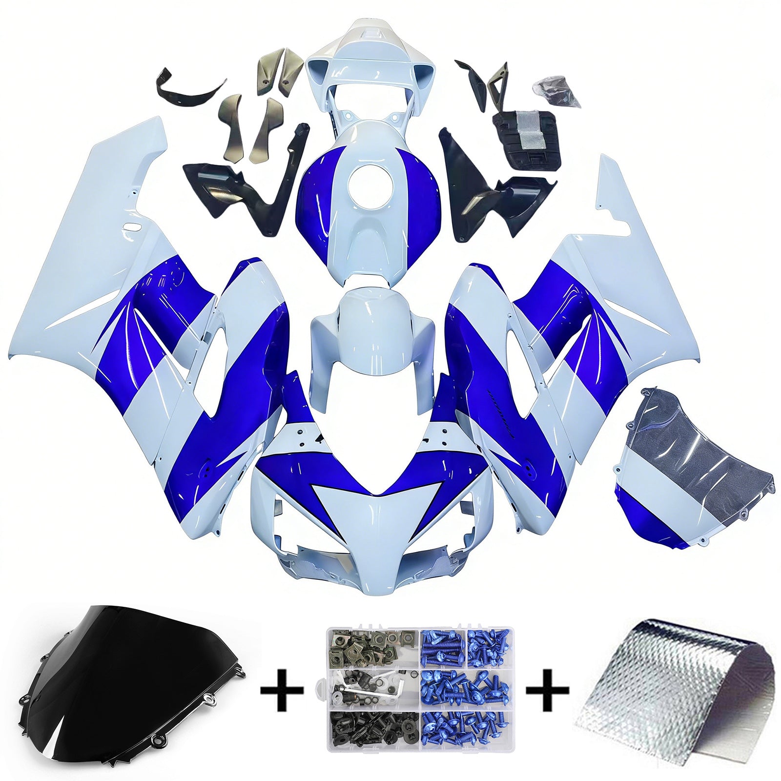 Amotopart Honda CBR1000RR 2004-2005 ABS muovinen korin suojasarja