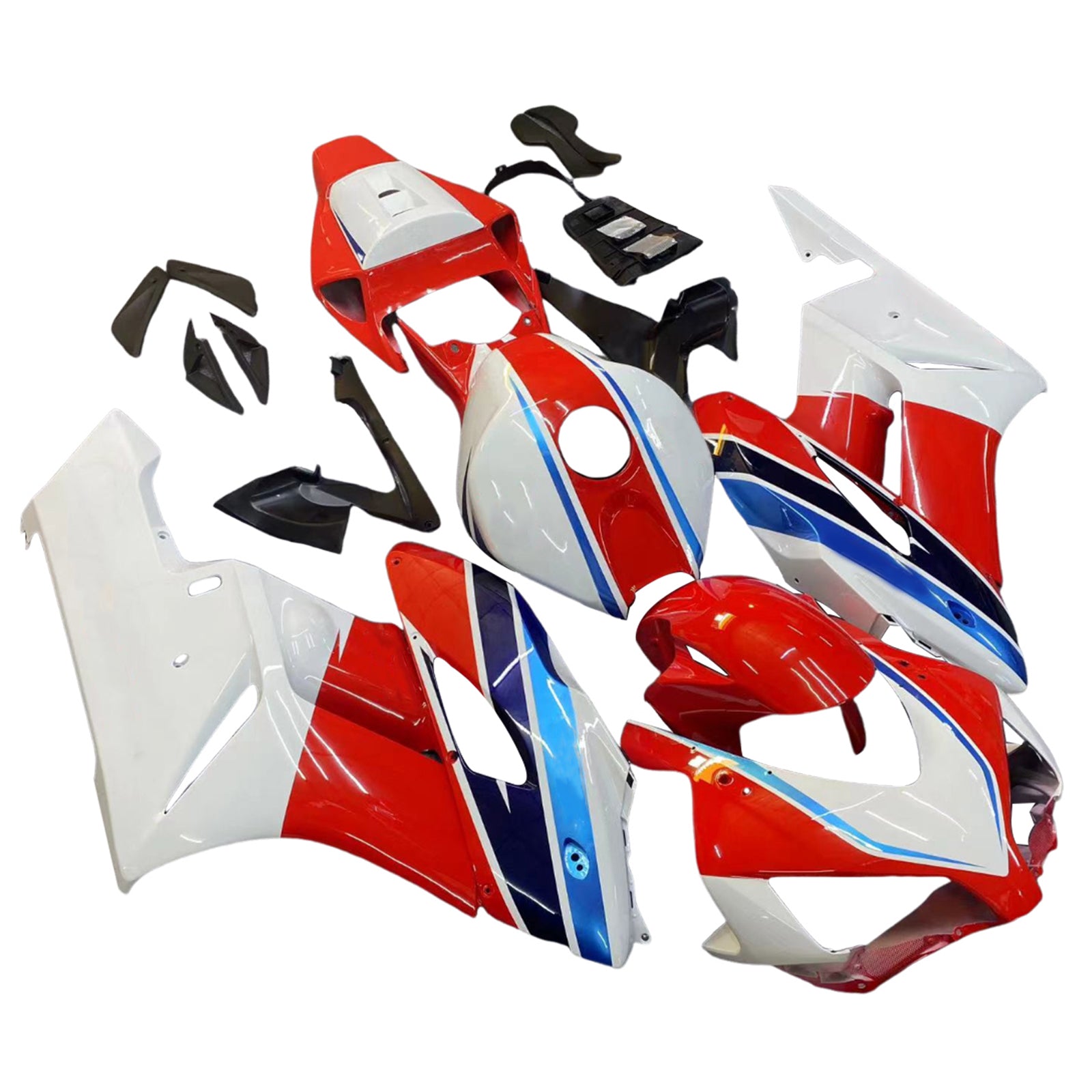 Amotopart Honda CBR1000RR 2004-2005 Kit Carénage Carrosserie Plastique ABS