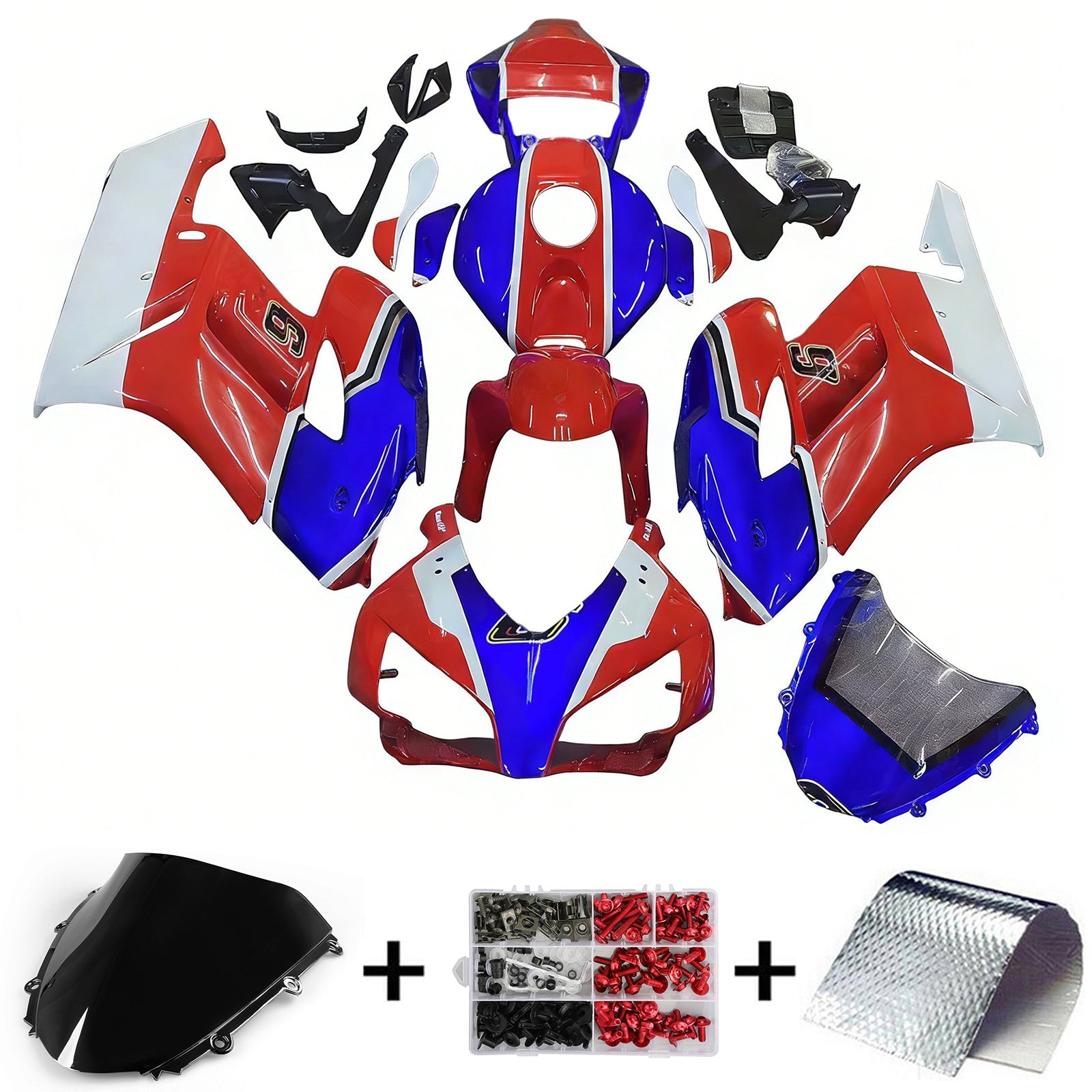 Amotopart Honda CBR1000RR 2004-2005 ABS kunststof carrosseriekuipset