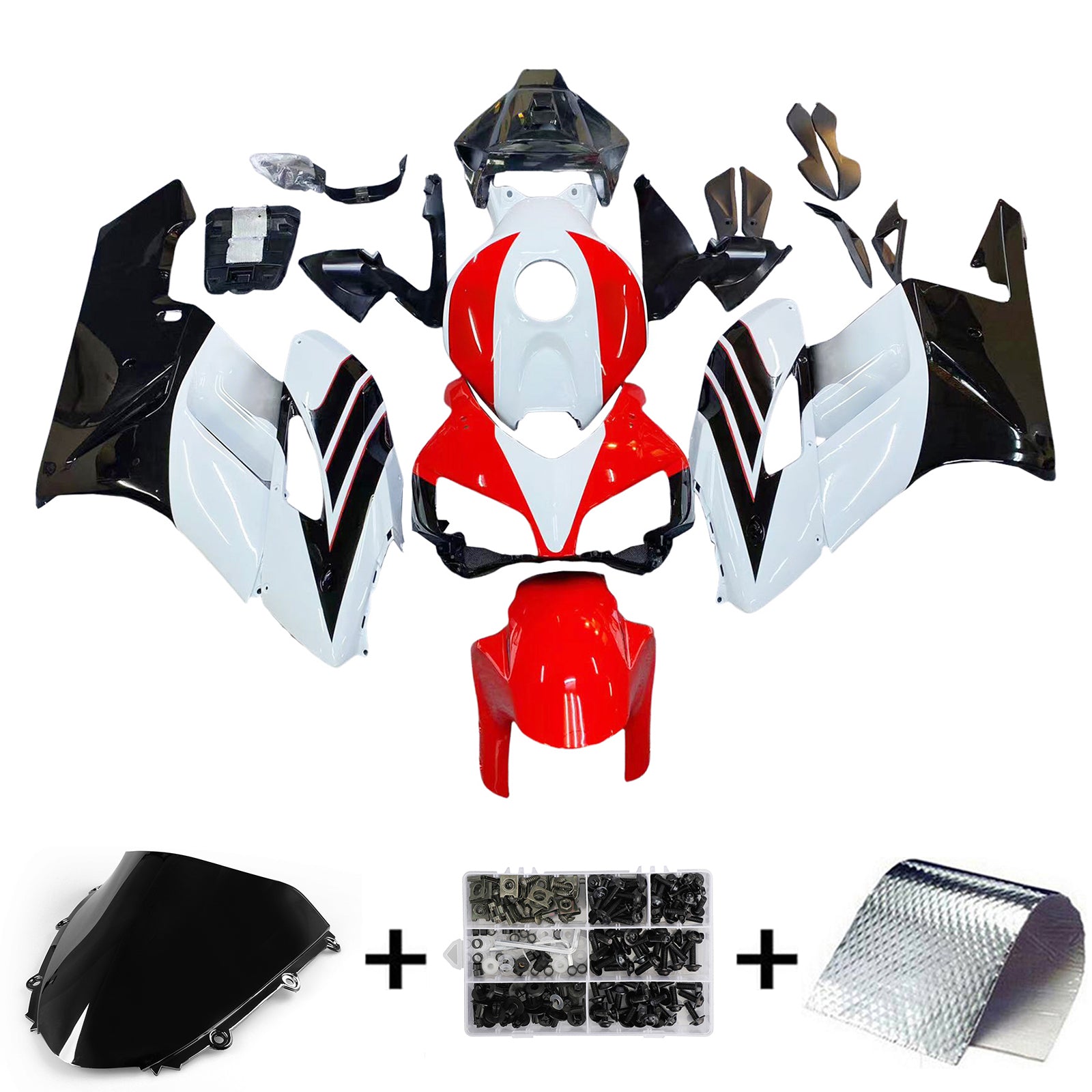 Amotopart Honda CBR1000RR 2004-2005 Zestaw owiewek nadwozia z tworzywa ABS