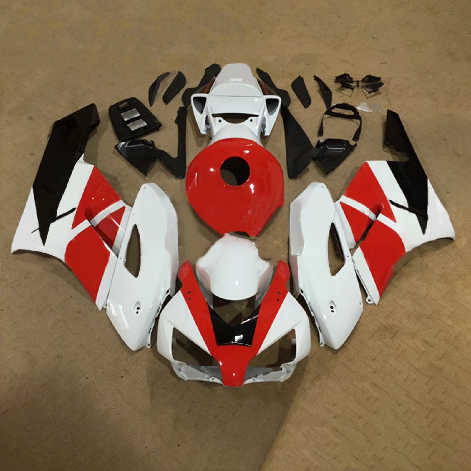Amotopart Honda CBR1000RR 2004-2005 Kit Carénage Carrosserie Plastique ABS