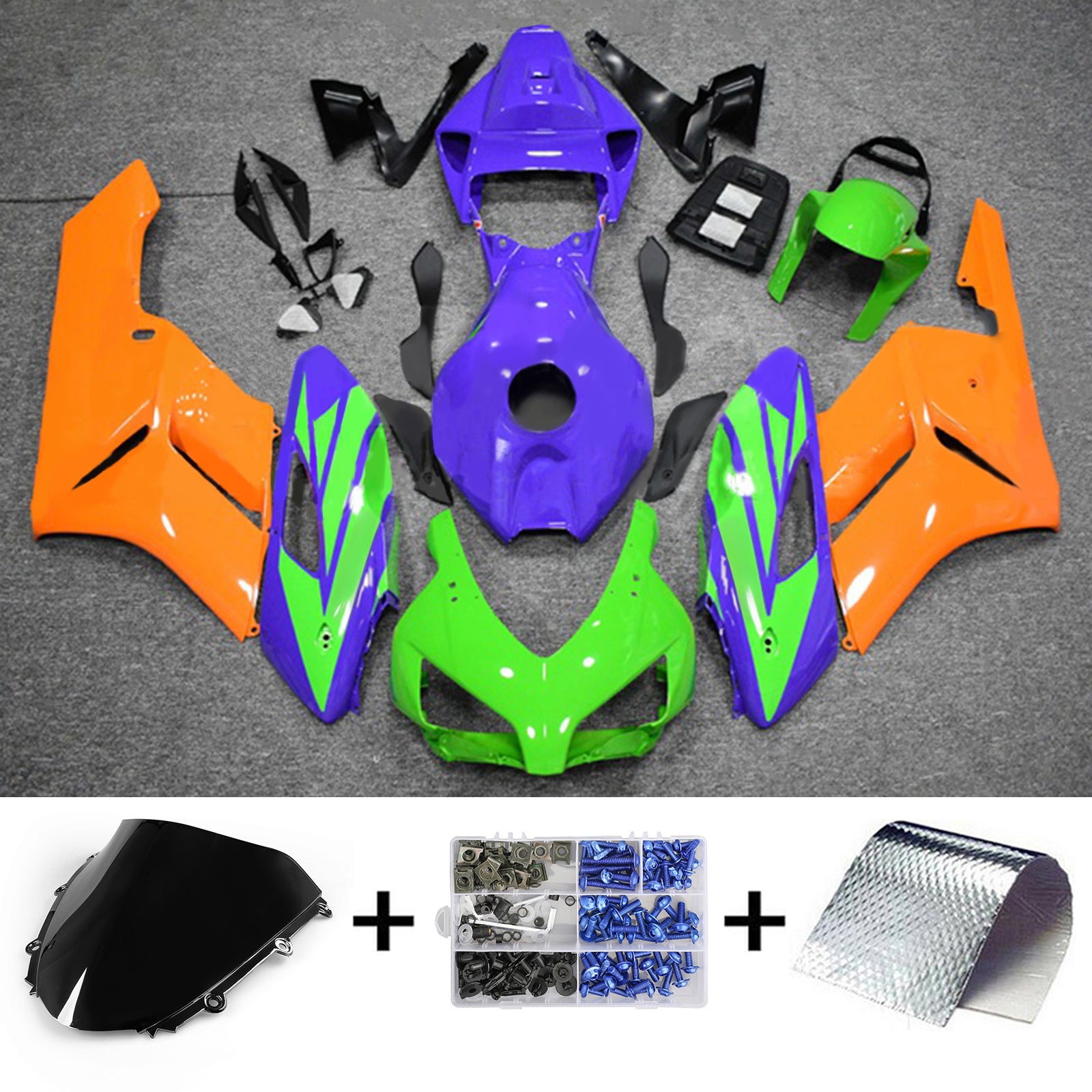 Amotopart Honda CBR1000RR 2004-2005 Kit carenatura carrozzeria in plastica ABS