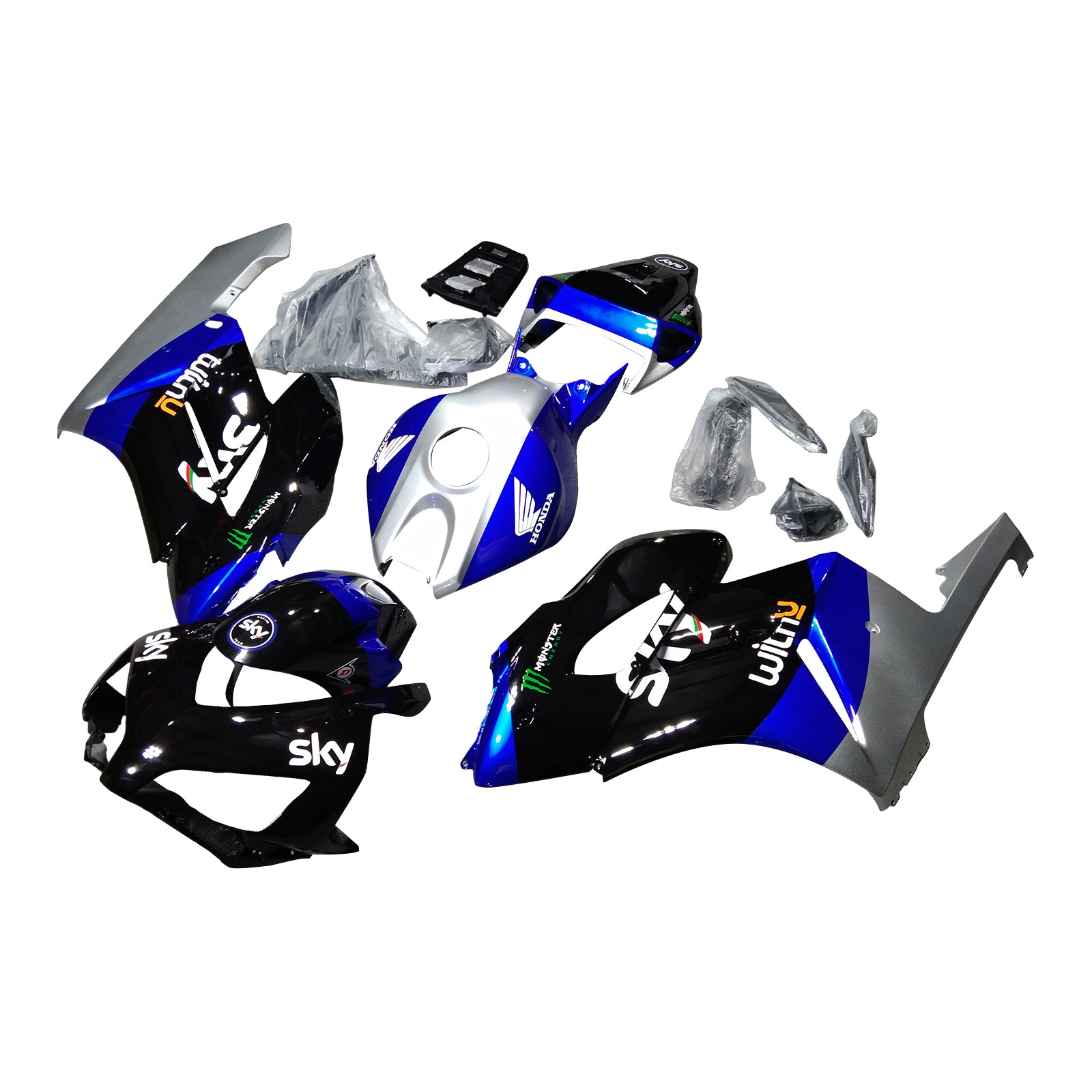 Amotopart Honda CBR1000RR 2004-2005 ABS muovinen korin suojasarja