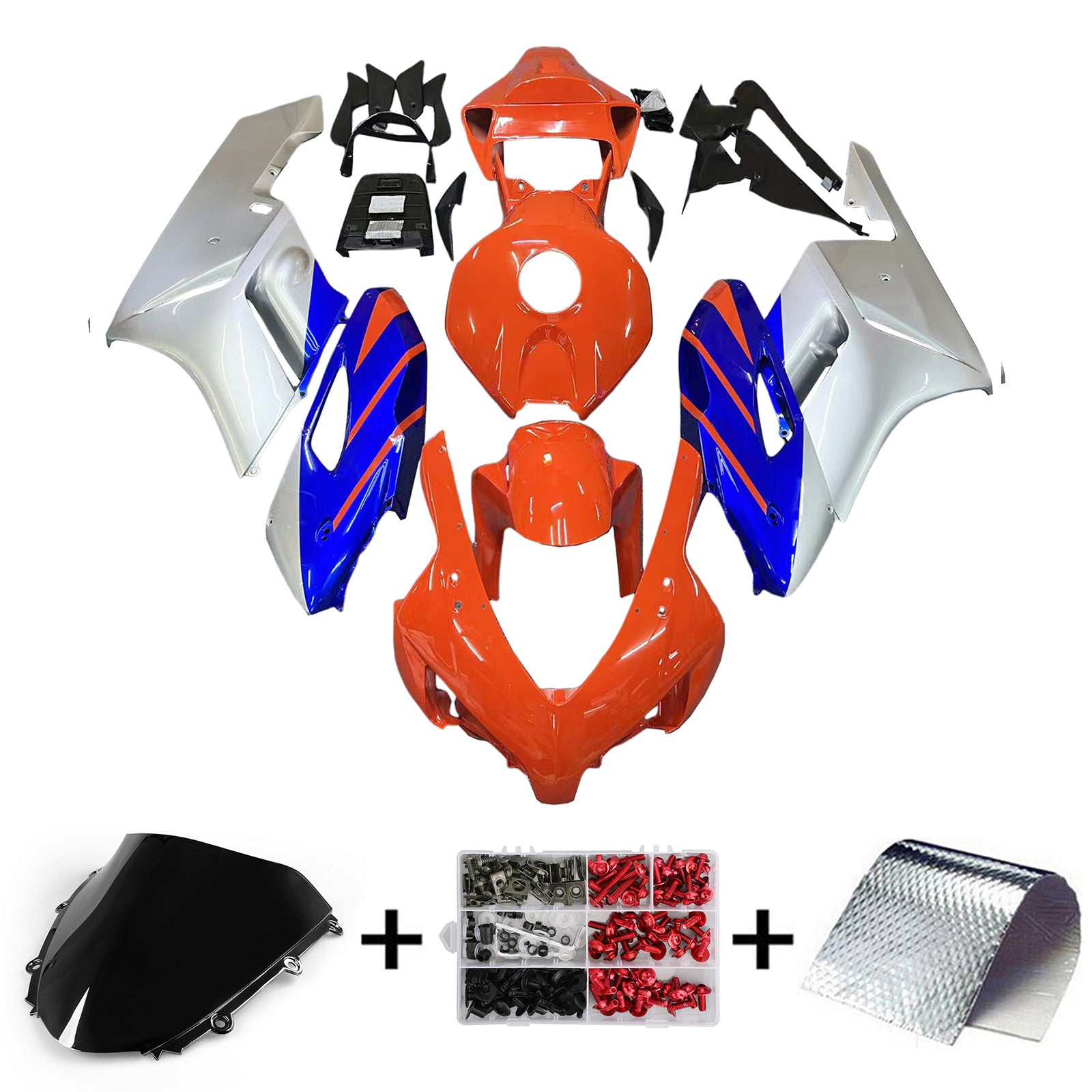 Amotopart Honda CBR1000RR 2004-2005 Kit Carroserie Plastic Abs
