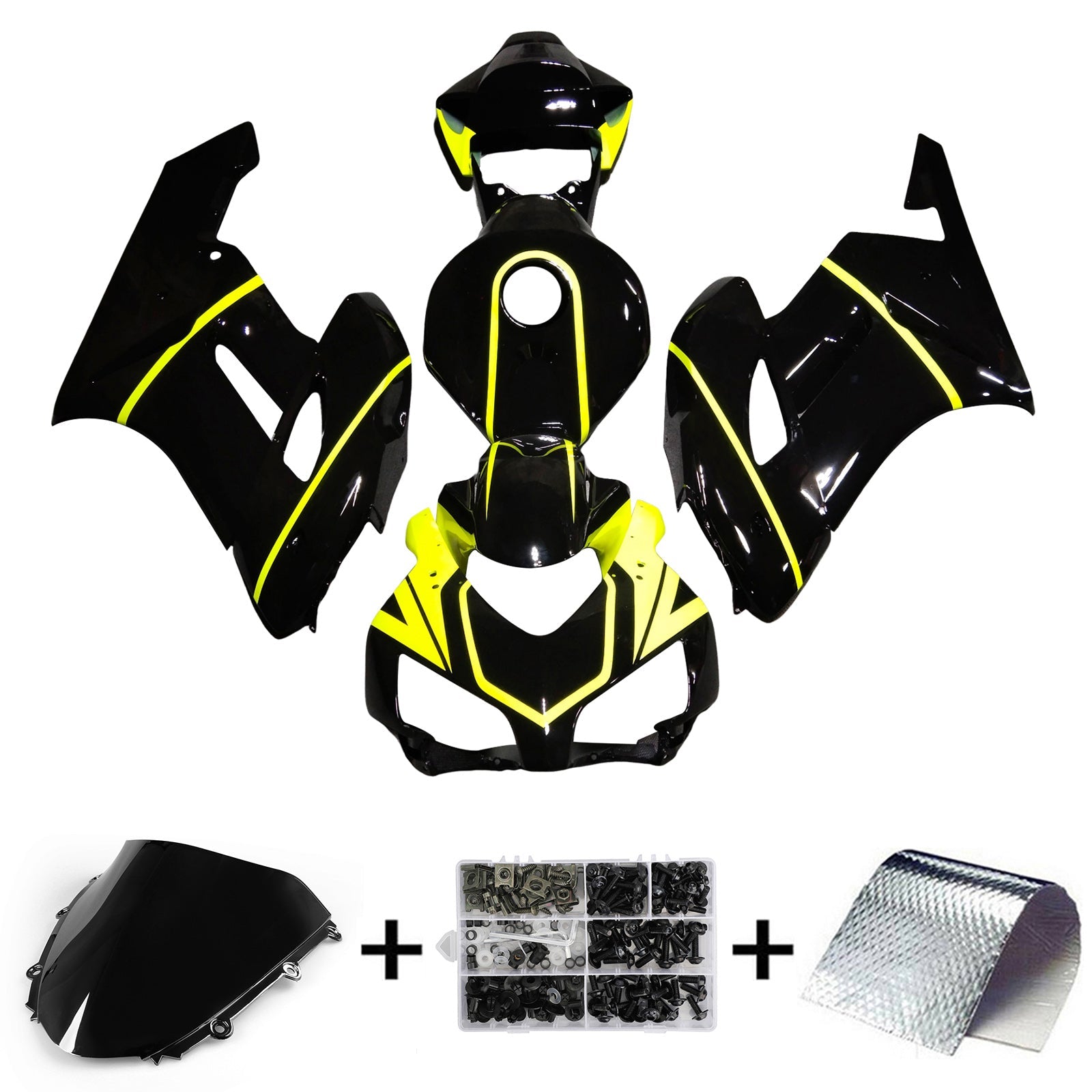 Amotopart Honda CBR1000RR 2004-2005 Kit carena carrozzeria in plastica ABS