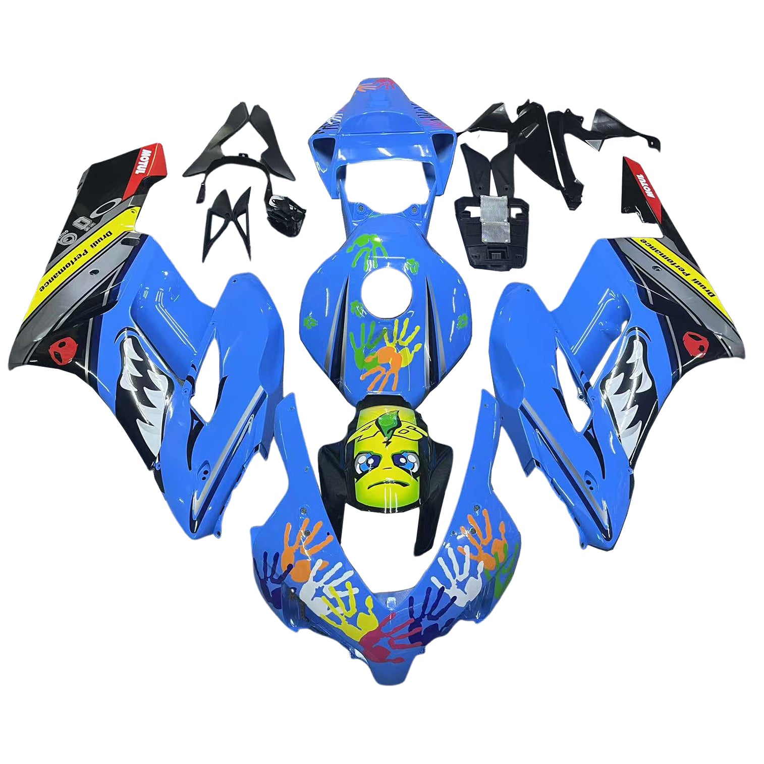 Amotopart Honda CBR1000RR 2004-2005 ABS muovinen korin suojasarja