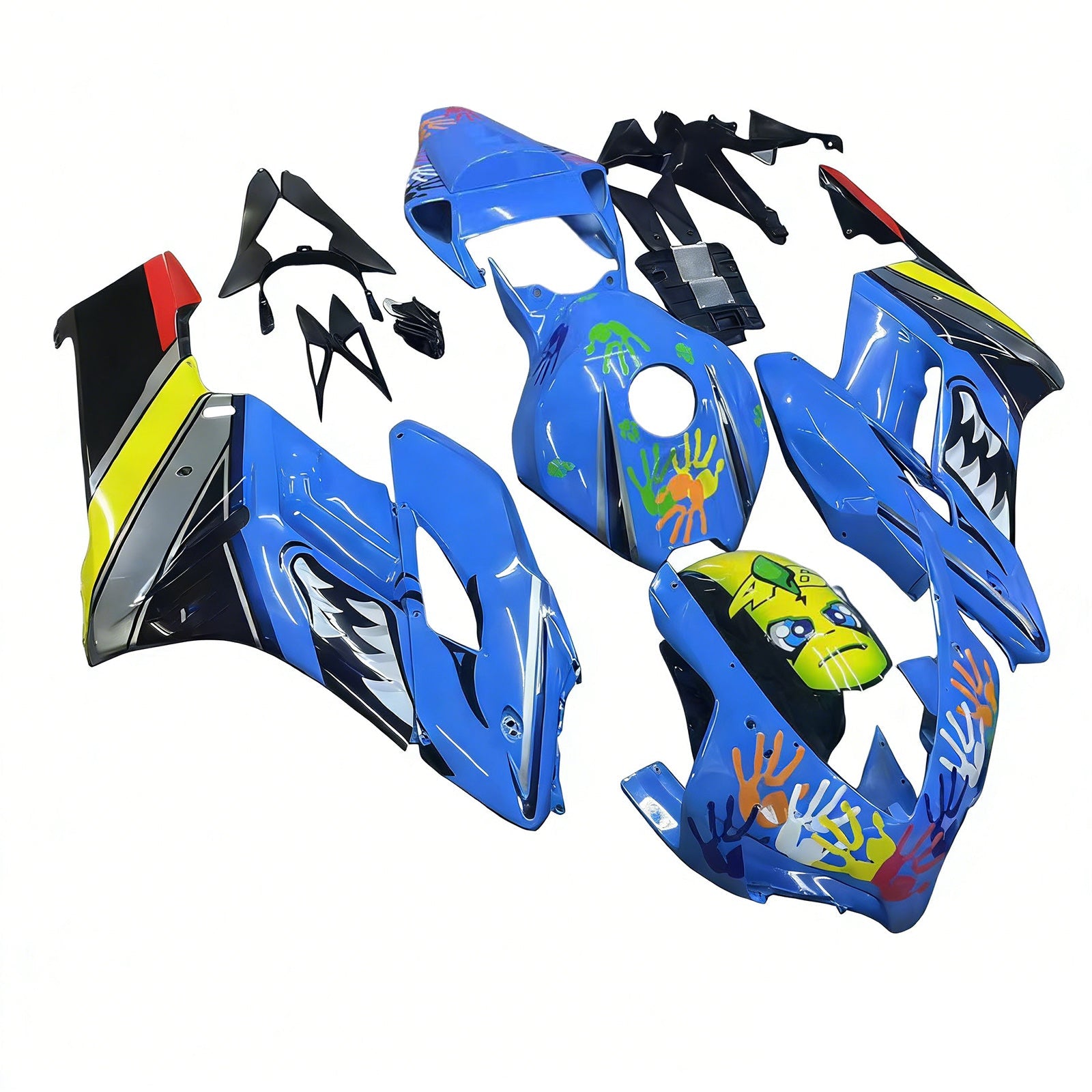 Amotopart Honda CBR1000RR 2004-2005 Kit Carénage Carrosserie Plastique ABS