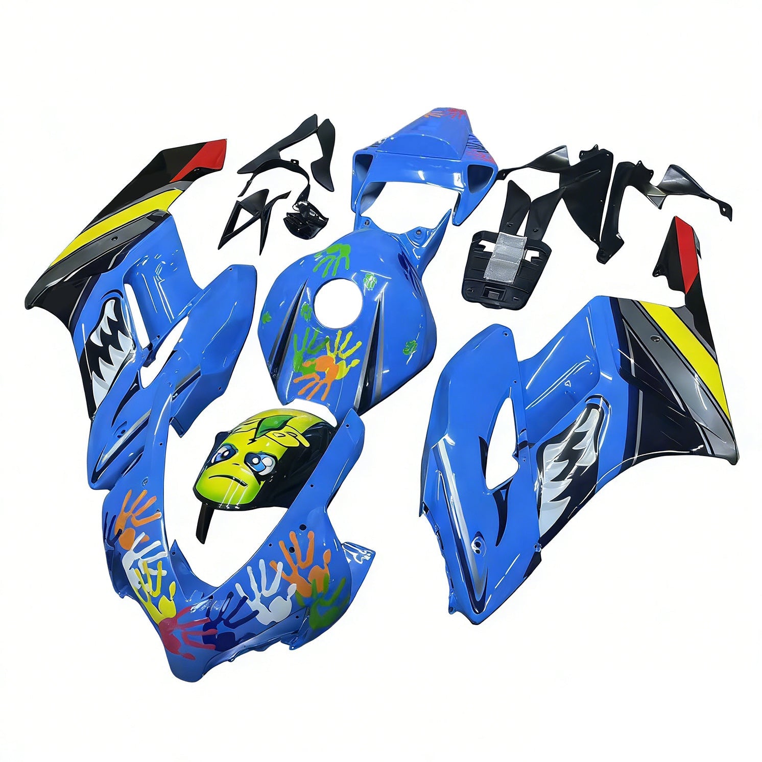 Amotopart Honda CBR1000RR 2004-2005 Kit Carénage Carrosserie Plastique ABS