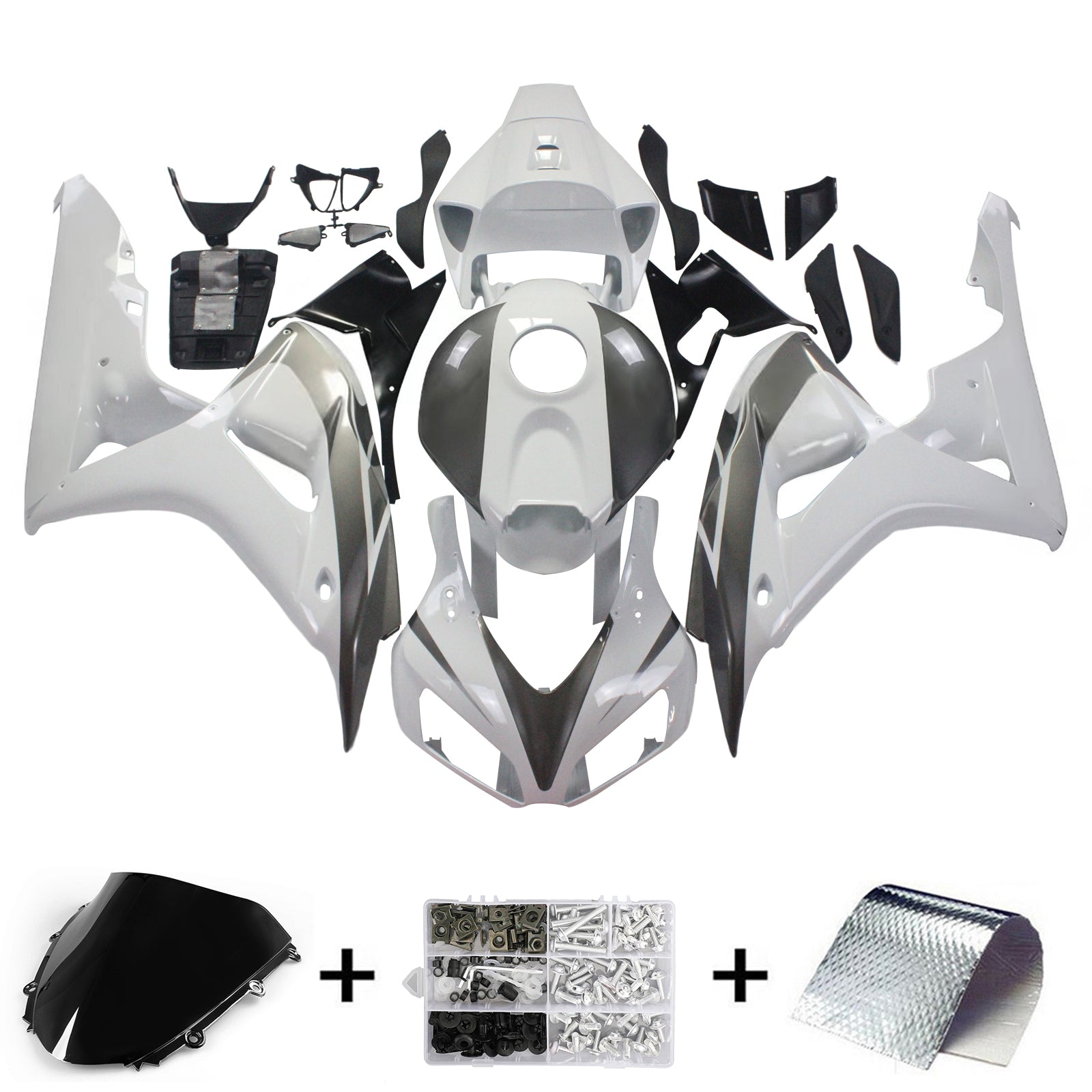Amotopart kuip 2006-2007 Honda CBR 1000 RR wit en zilver CBR generiek