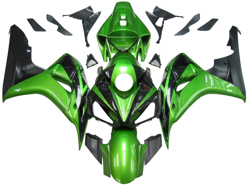 Amotopart stroomlijnkappen 2006-2007 Honda CBR 1000 RR groen en zwart CBR generiek