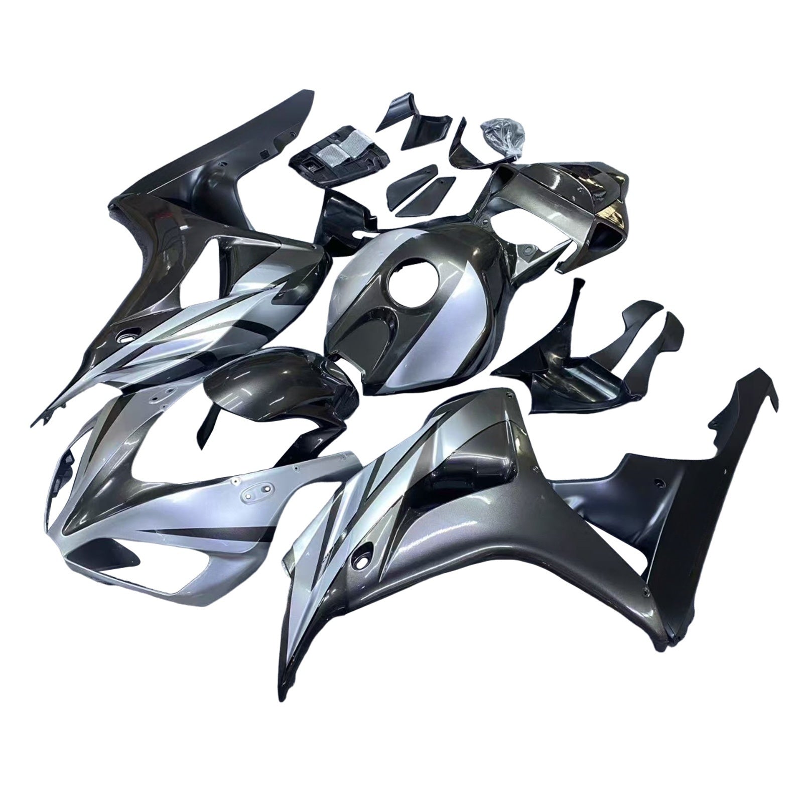 Amotopart stroomlijnkappen 2006-2007 Honda CBR 1000 RR zilvergrijs metallic CBR generiek