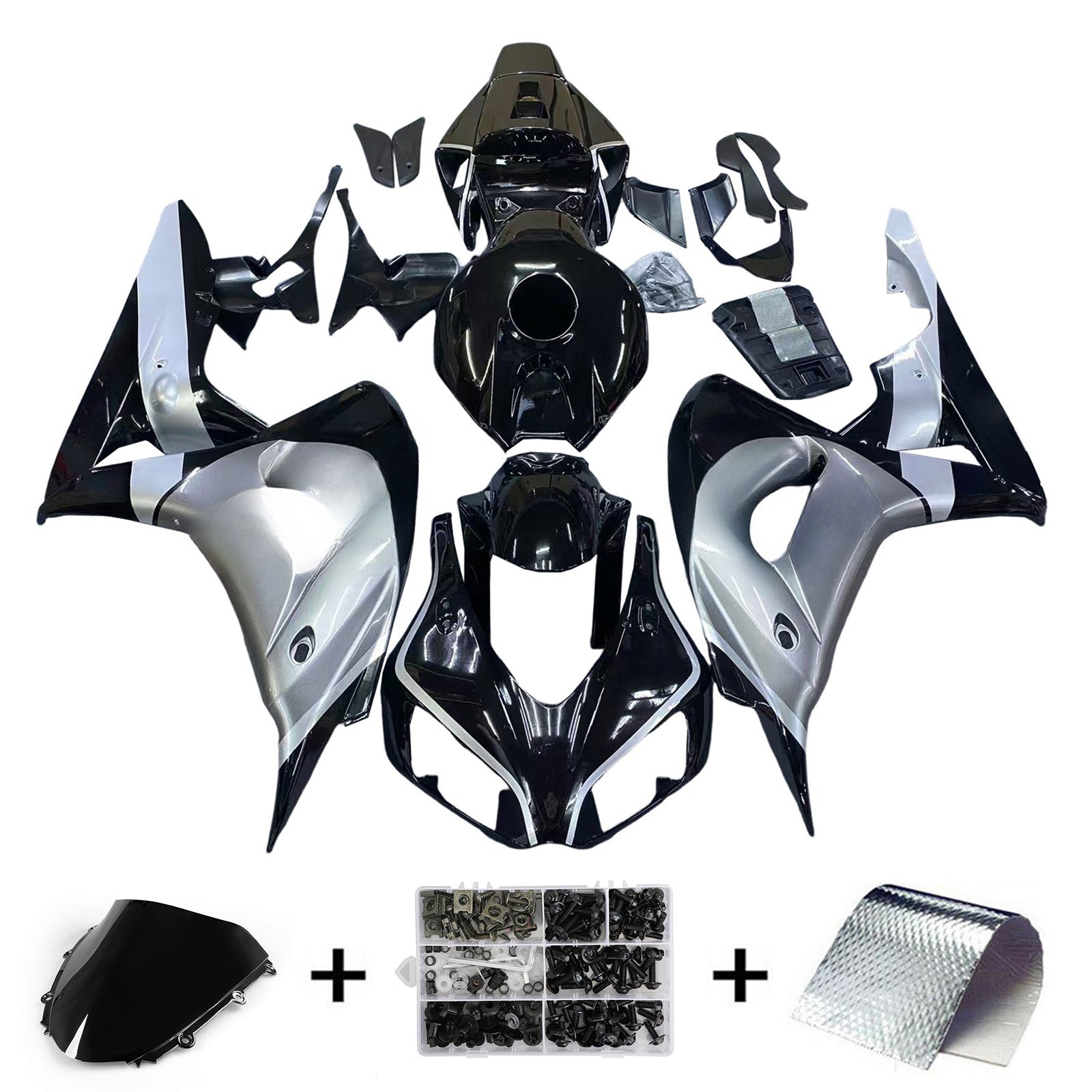 Amotopart Honda CBR1000RR 2006-2007 ABS muovinen korin suojasarja