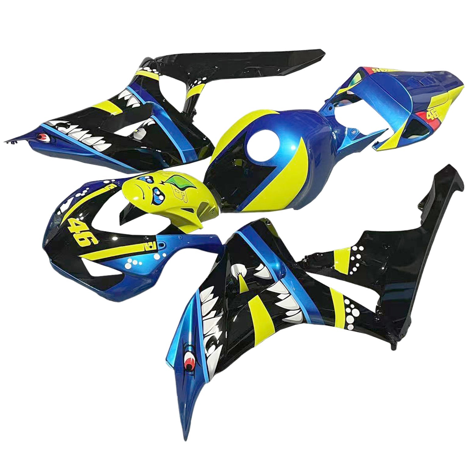 Amotopart Honda CBR1000RR 2006-2007 Kit Carrosserie plastični abs