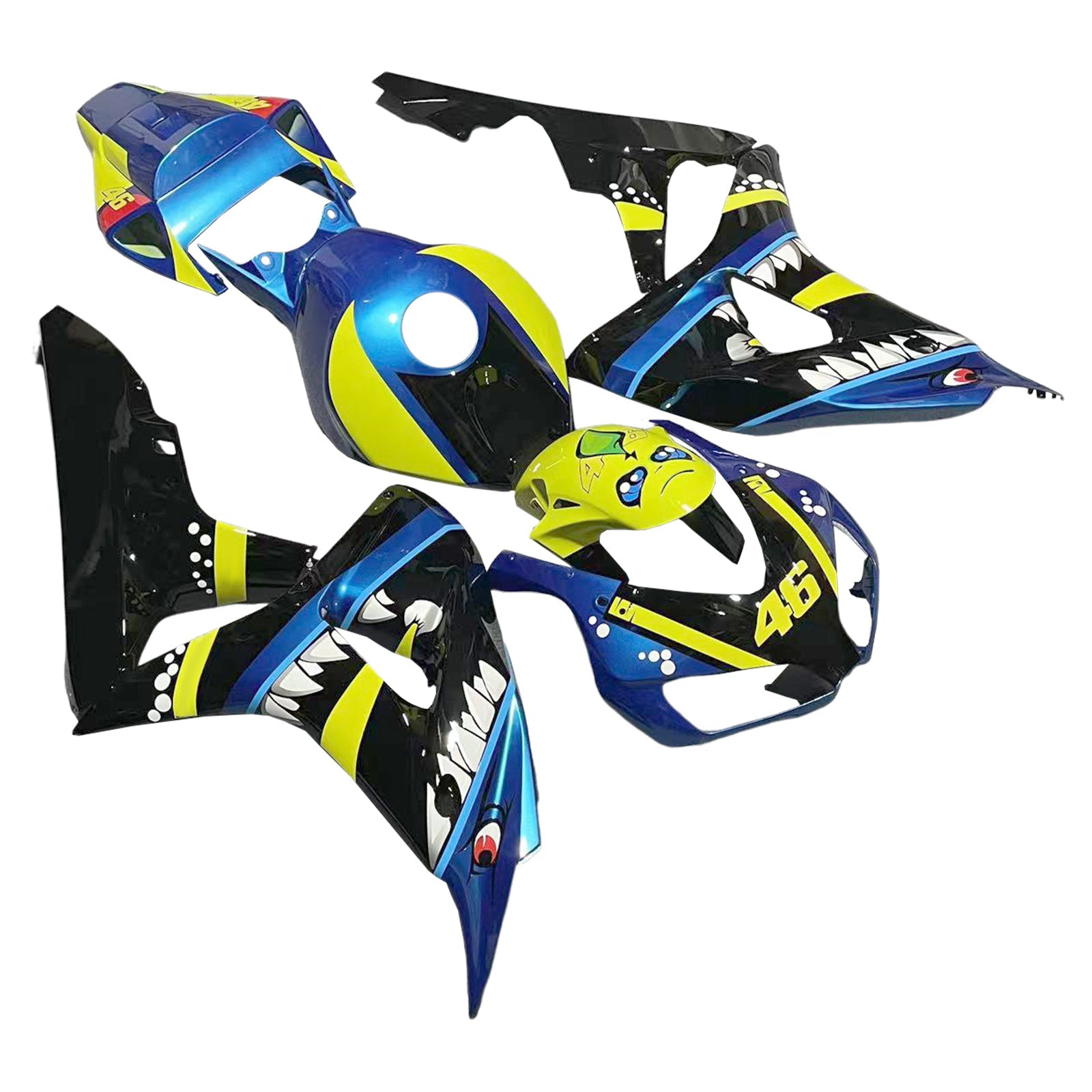 Amotopart Honda CBR1000RR 2006-2007 Kit Carrosserie plastični abs