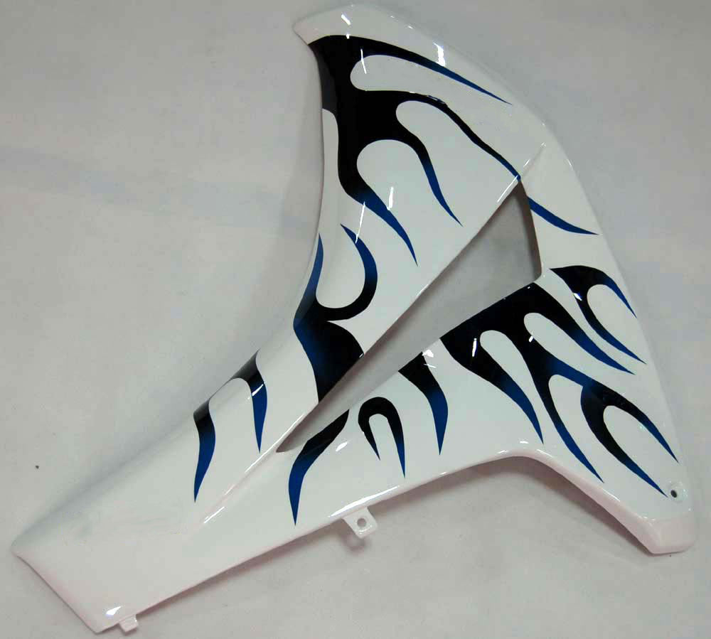 Carénages Amotopart 2008-2011 Honda CBR 1000 RR Blanc & Bleu Noir Flame Generic
